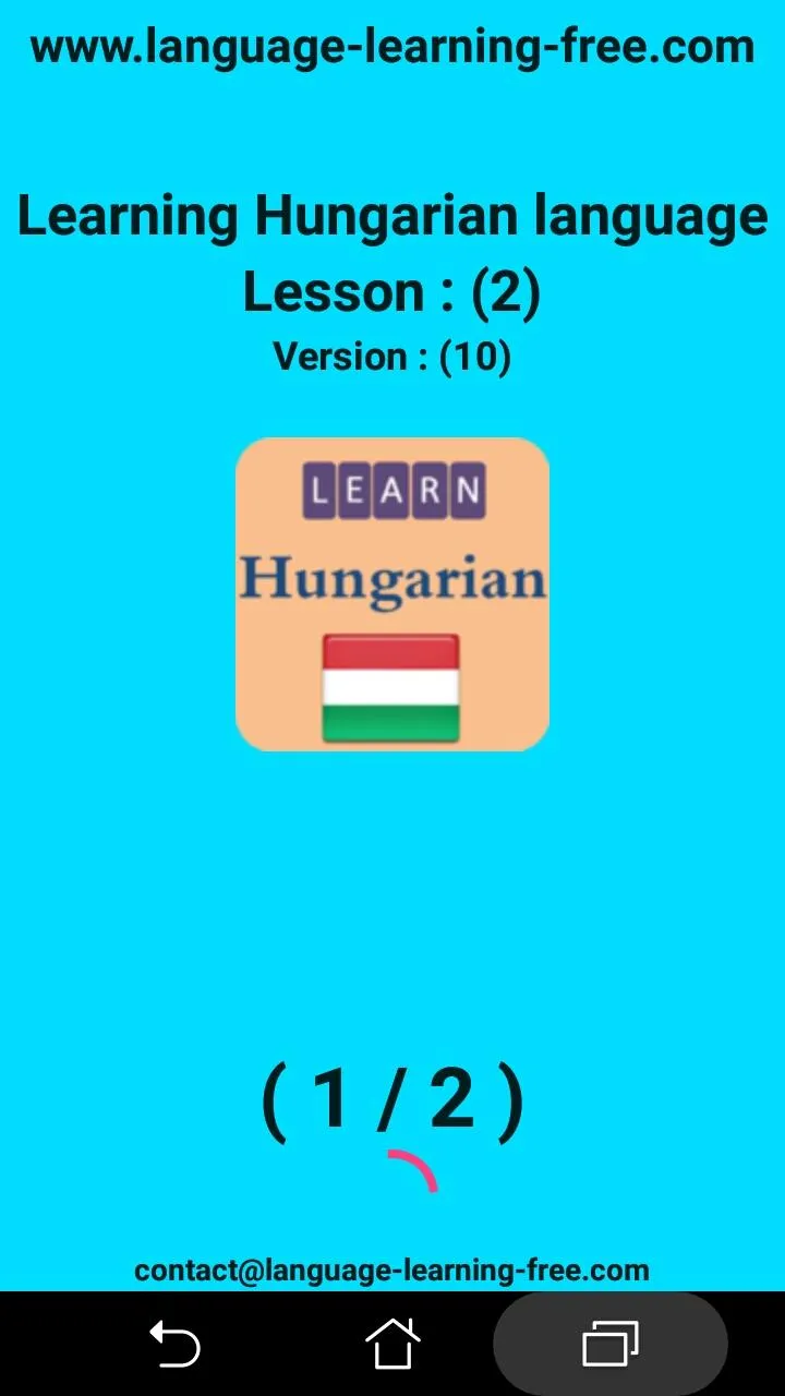 Learning Hungarian language | Indus Appstore | Screenshot