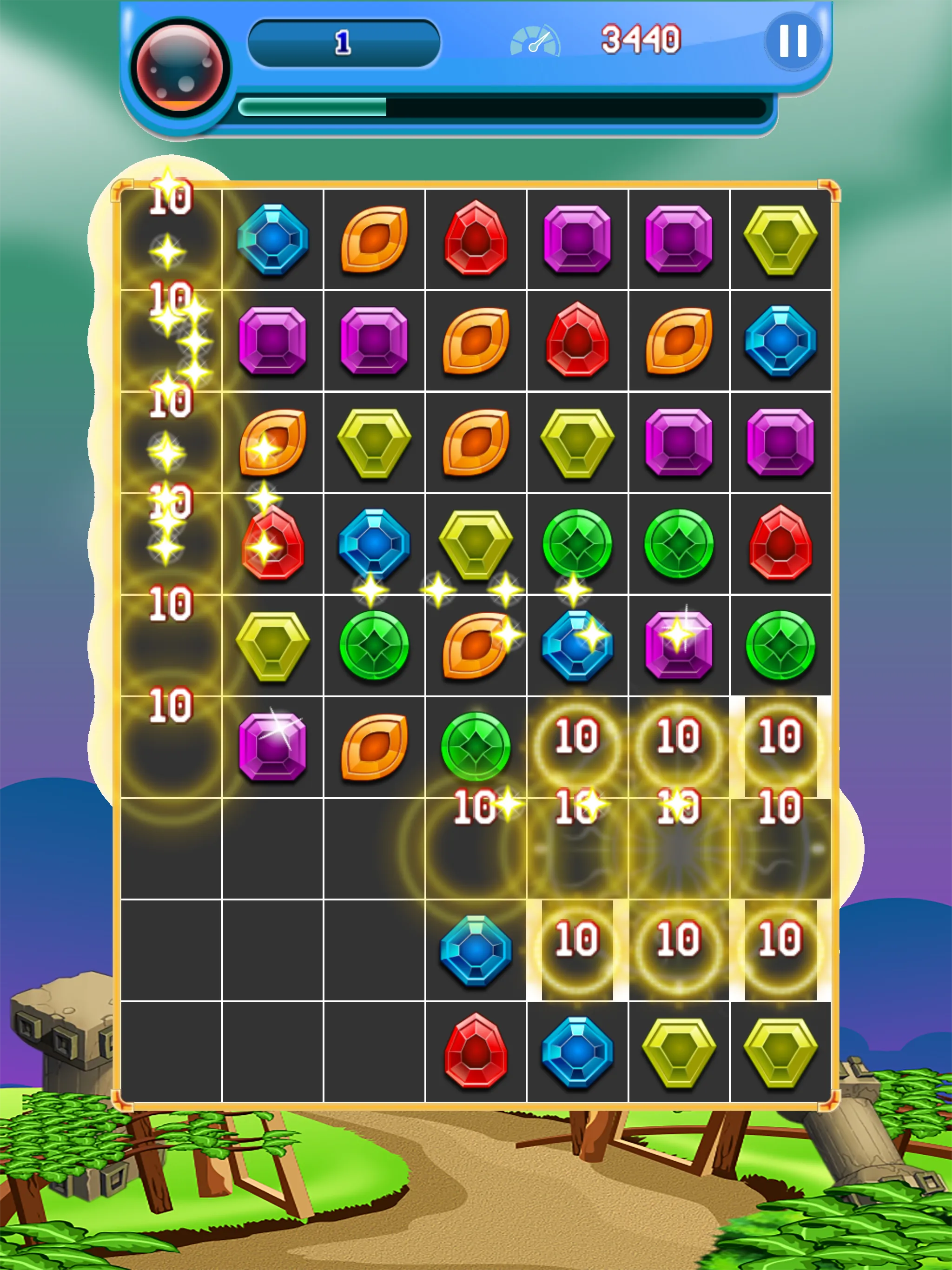 Magic Gems - Match 3 Puzzles | Indus Appstore | Screenshot