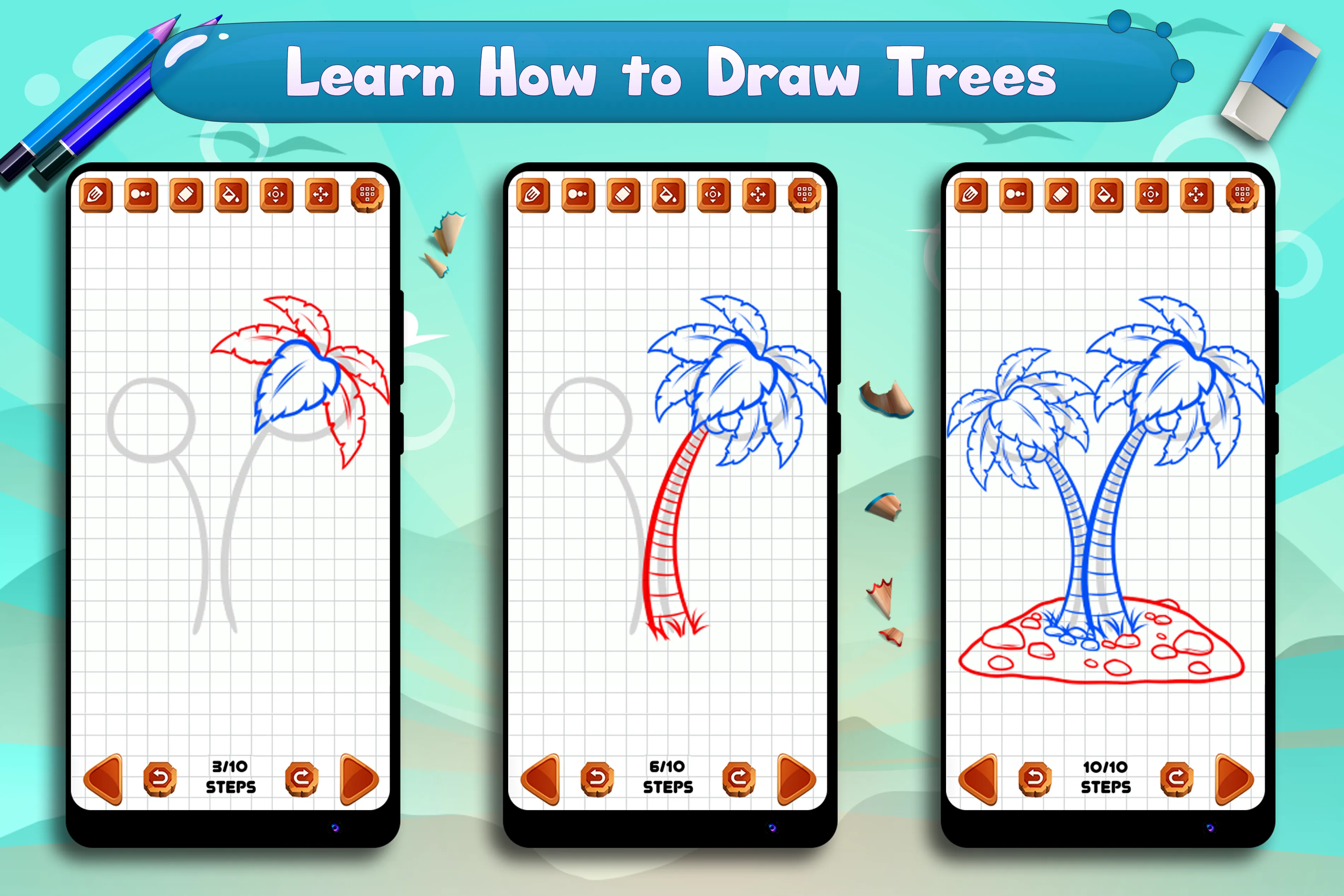 Learn to Draw Trees | Indus Appstore | Screenshot