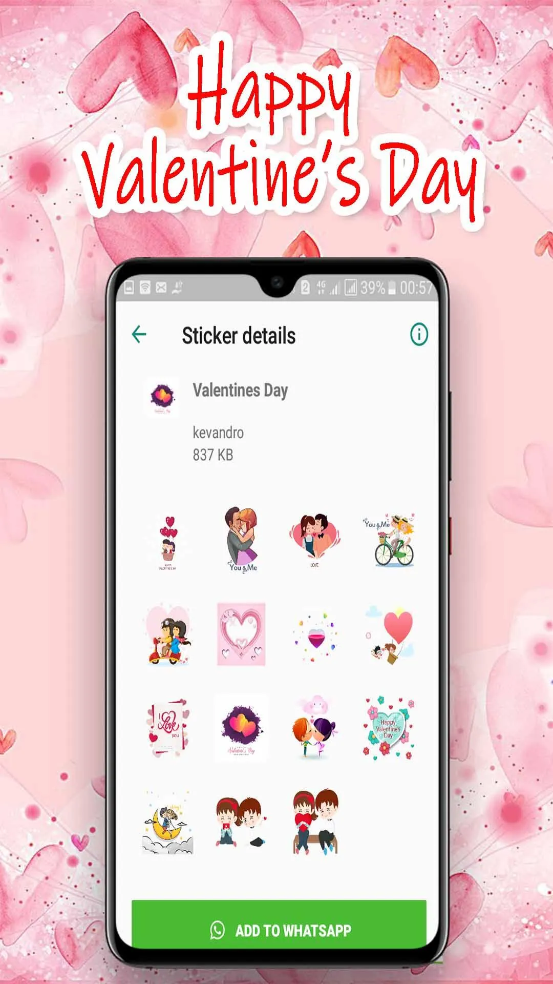 Valentine's Day Stickers 2024 | Indus Appstore | Screenshot