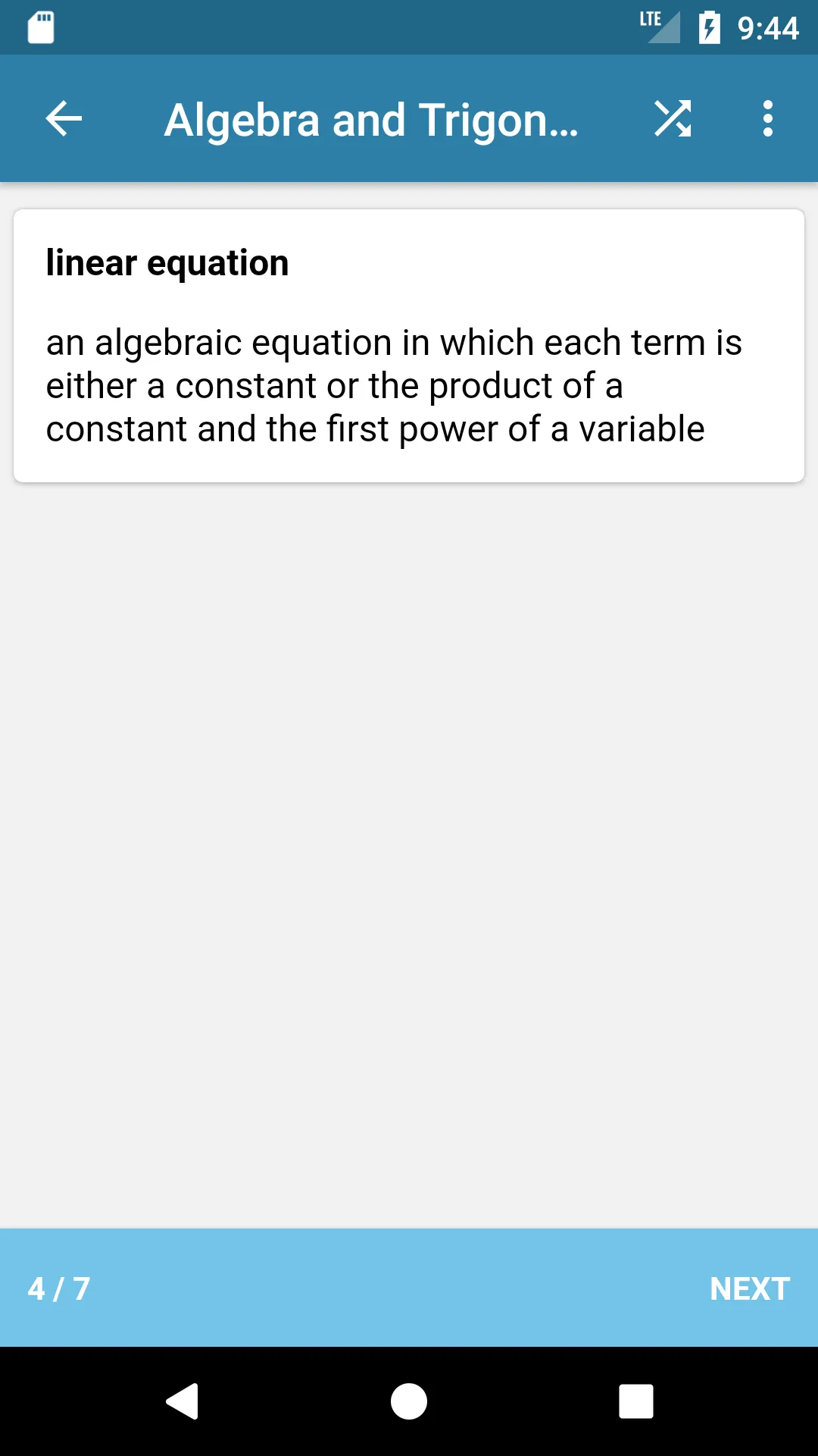 Algebra & Trigonometry | Indus Appstore | Screenshot