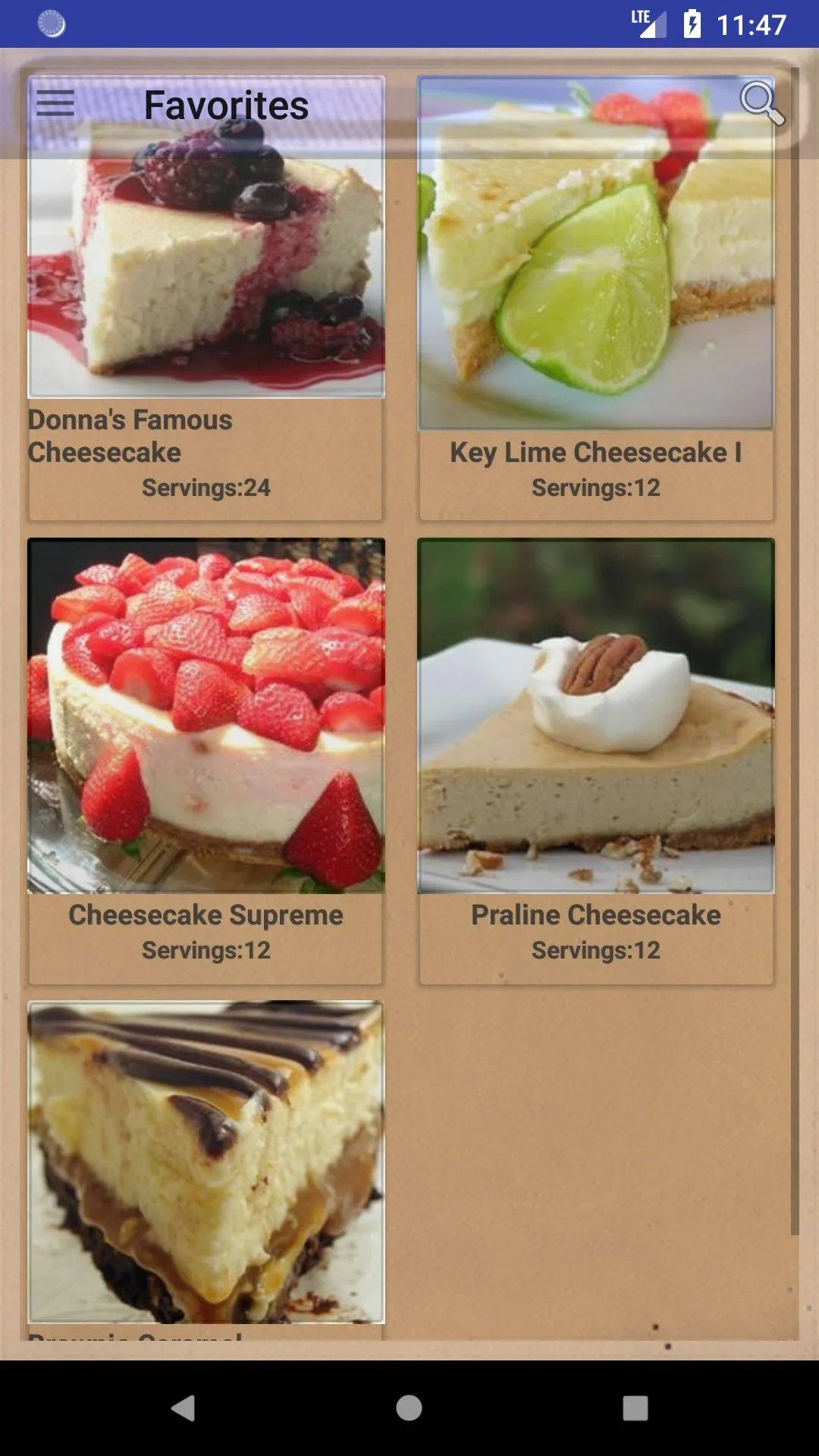 Cheesecake and Cheese Recipes | Indus Appstore | Screenshot