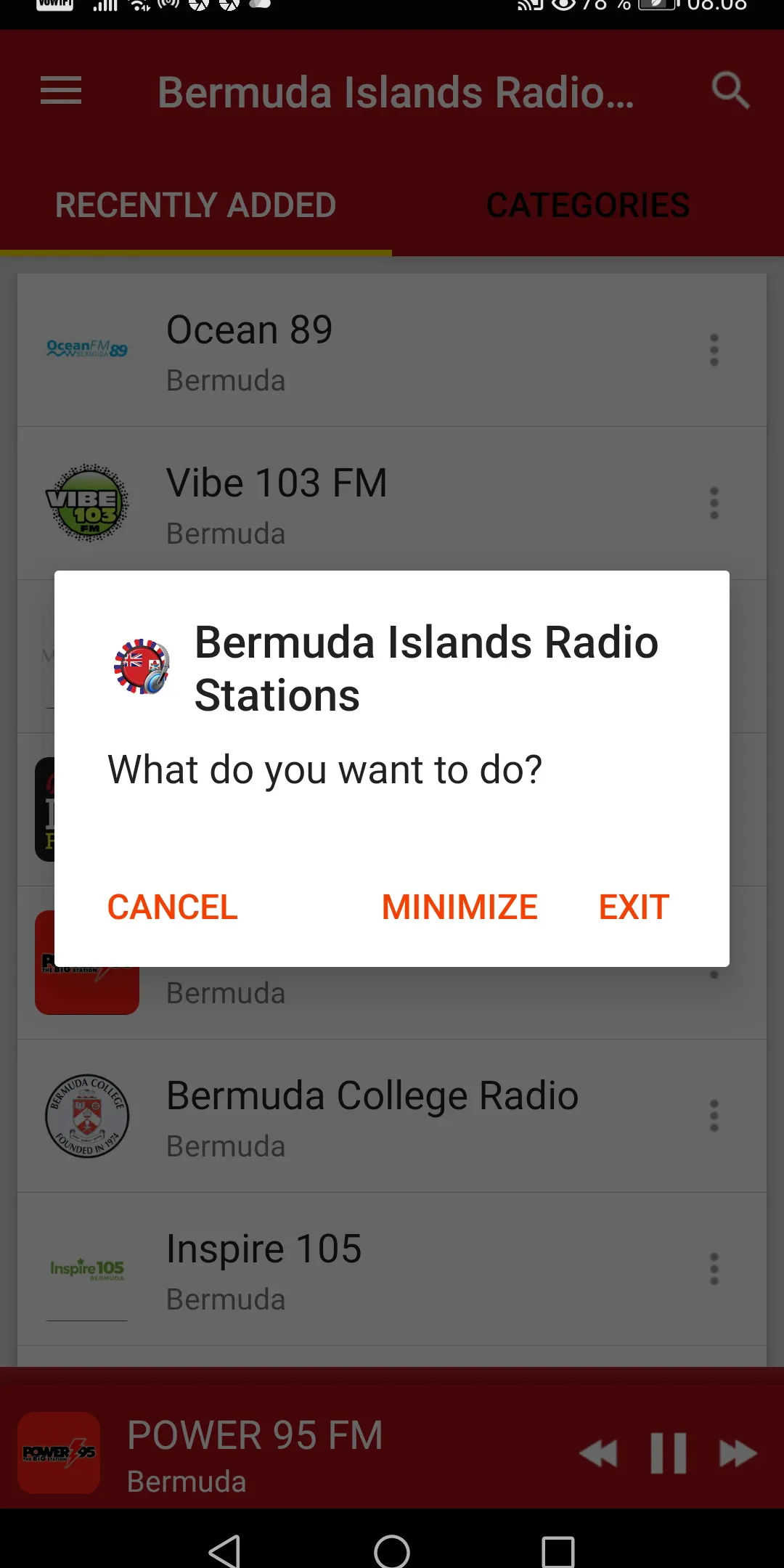 Bermuda Radio Stations | Indus Appstore | Screenshot