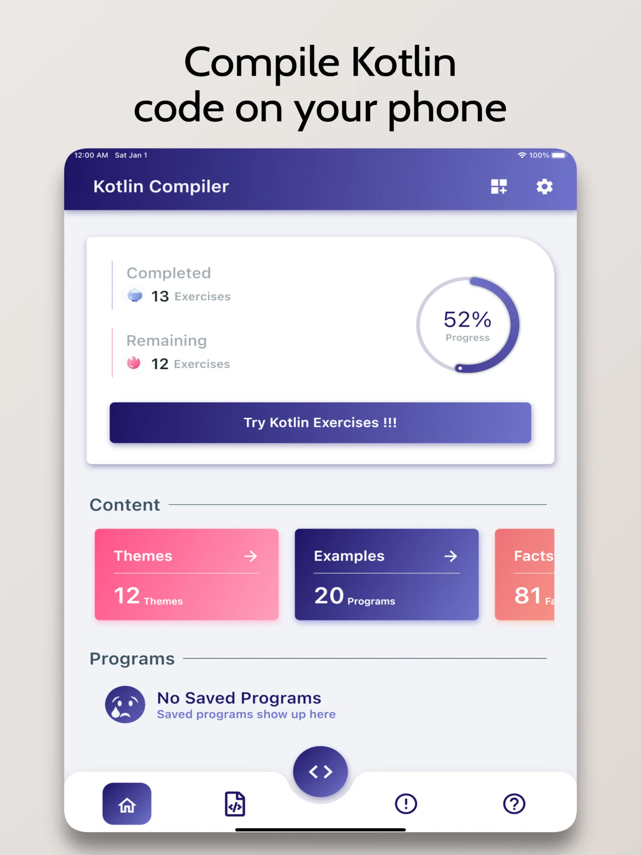 Kotlin Compiler - Run .kt Code | Indus Appstore | Screenshot