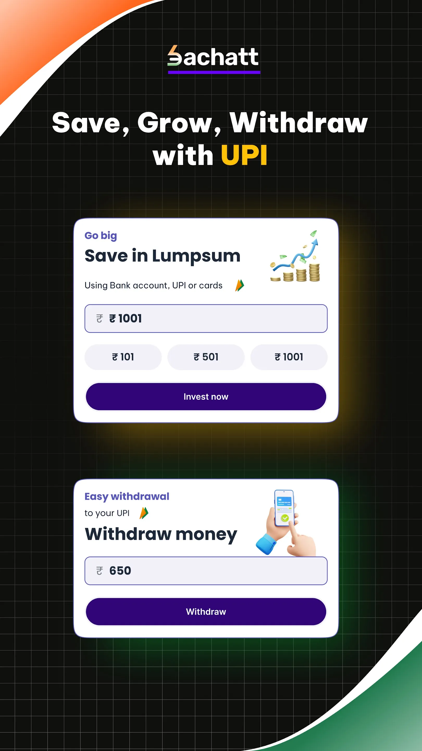 Bachatt: Daily UPI Saving & FD | Indus Appstore | Screenshot