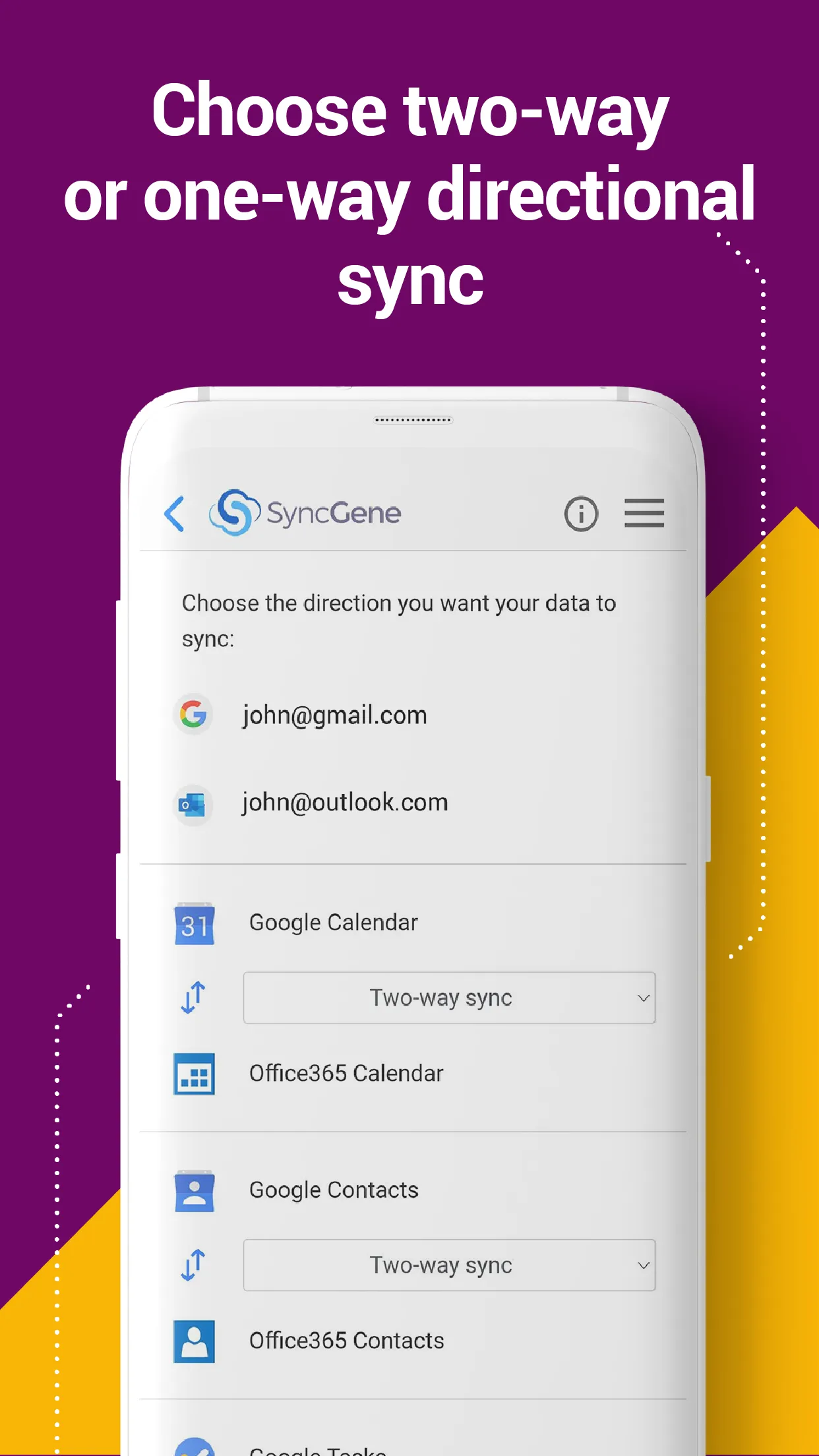 SyncGene Contact Calendar Sync | Indus Appstore | Screenshot