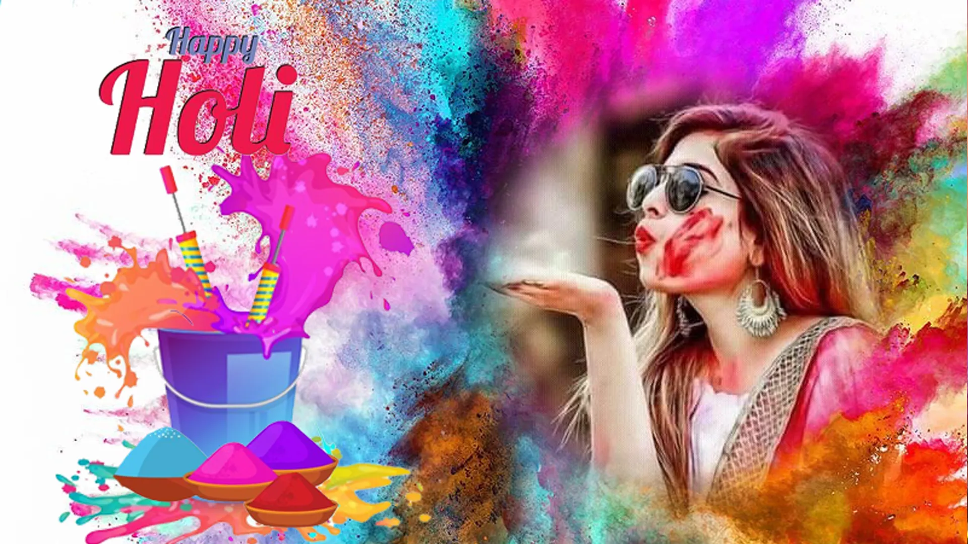 Happy holi photo frame 2024 | Indus Appstore | Screenshot