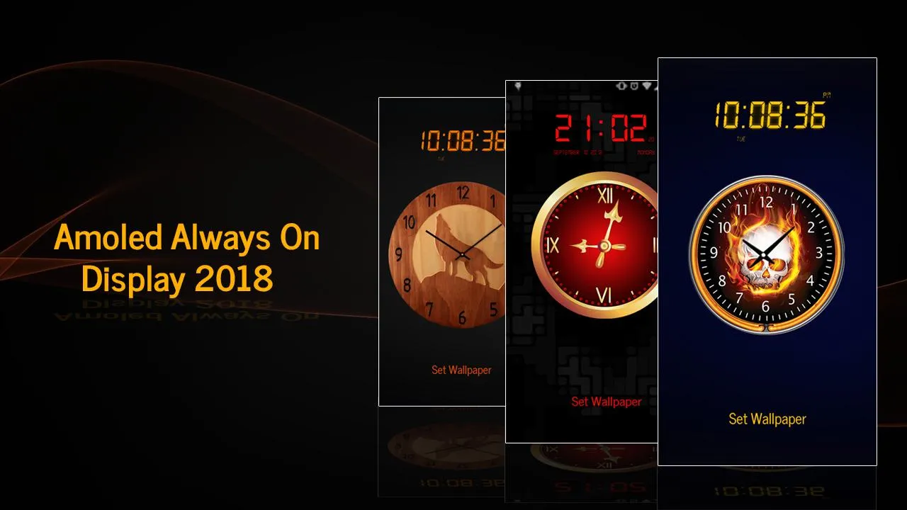 Always on display clock widget | Indus Appstore | Screenshot