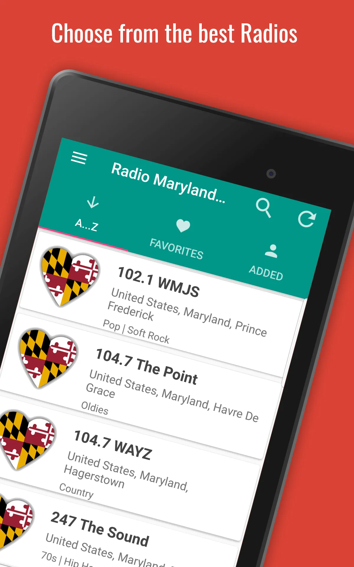 Maryland Radio Stations | Indus Appstore | Screenshot