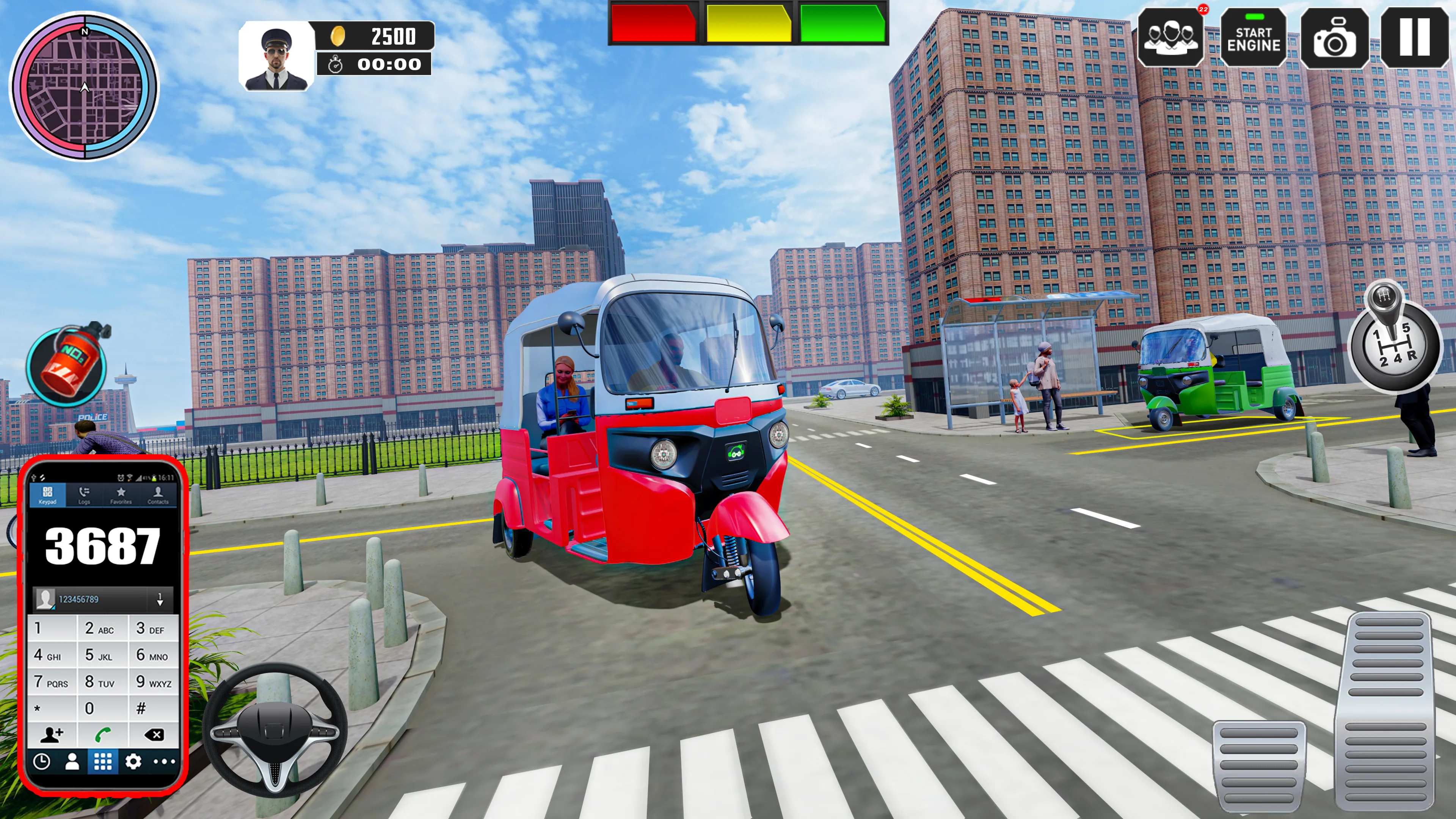 Auto Rickshaw 3D: Tuk Tuk Game | Indus Appstore | Screenshot