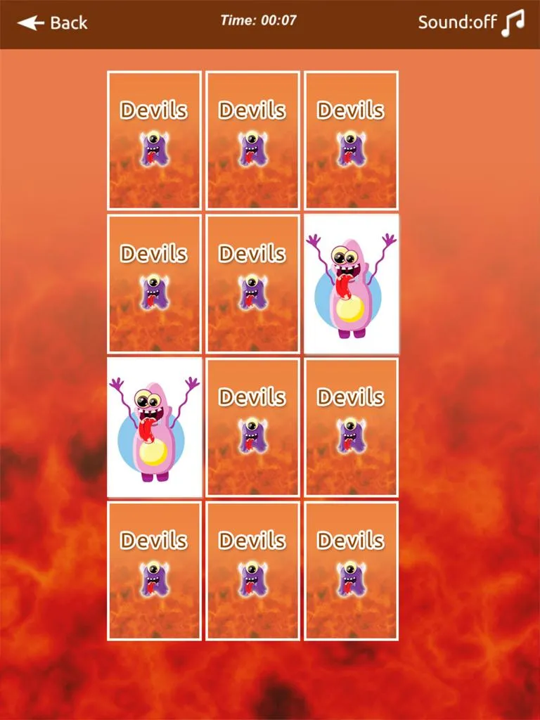 Devils Memory Match Lite | Indus Appstore | Screenshot