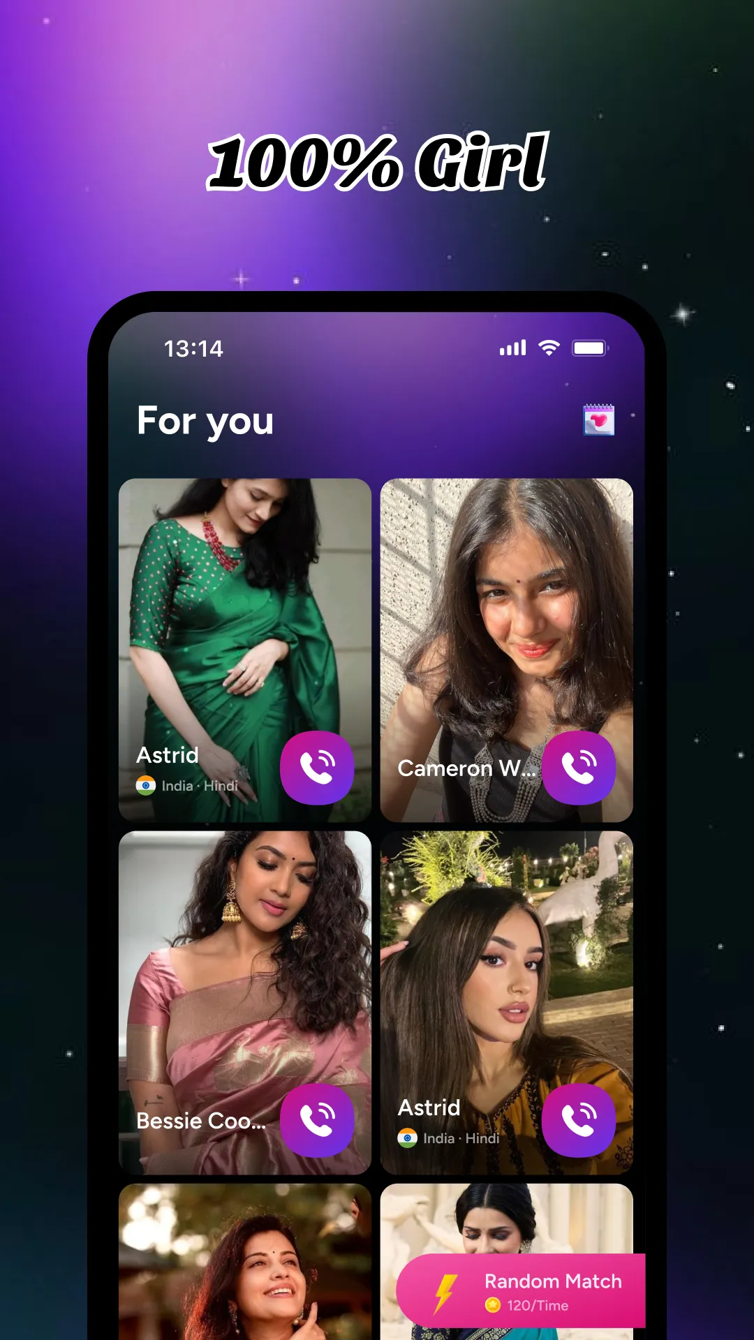 MeLive - Real-Time Calls | Indus Appstore | Screenshot