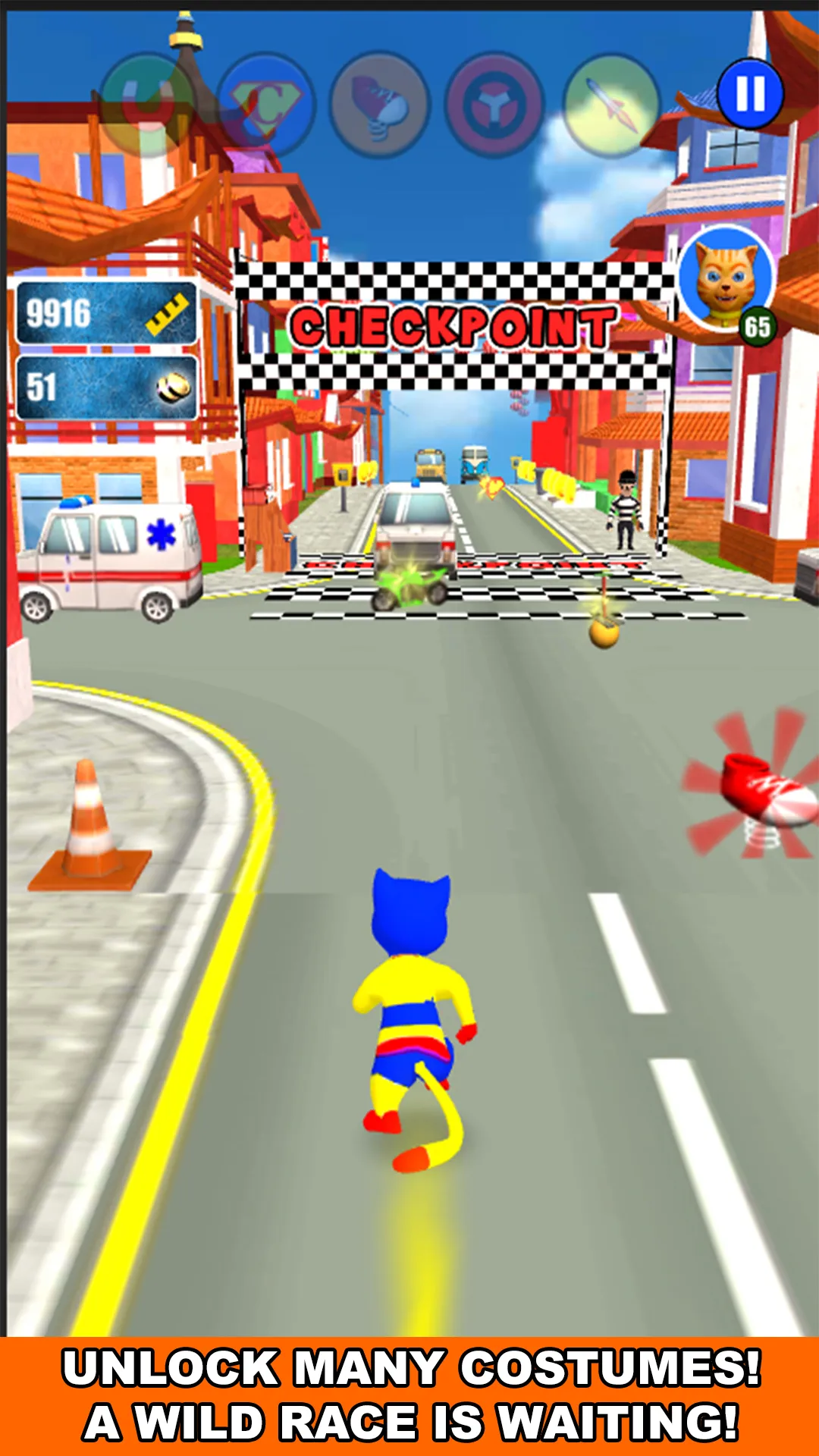 Super Hero Cat Run | Indus Appstore | Screenshot