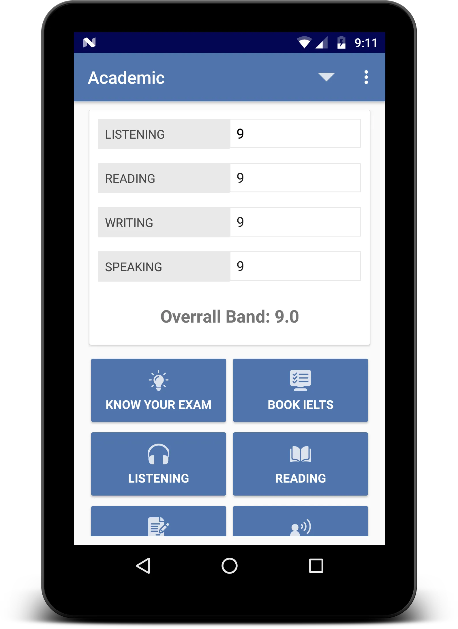 IELTS Bands Calculator and Sco | Indus Appstore | Screenshot