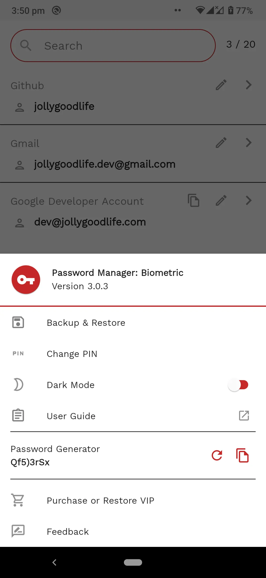 Offline Password Manager | Indus Appstore | Screenshot