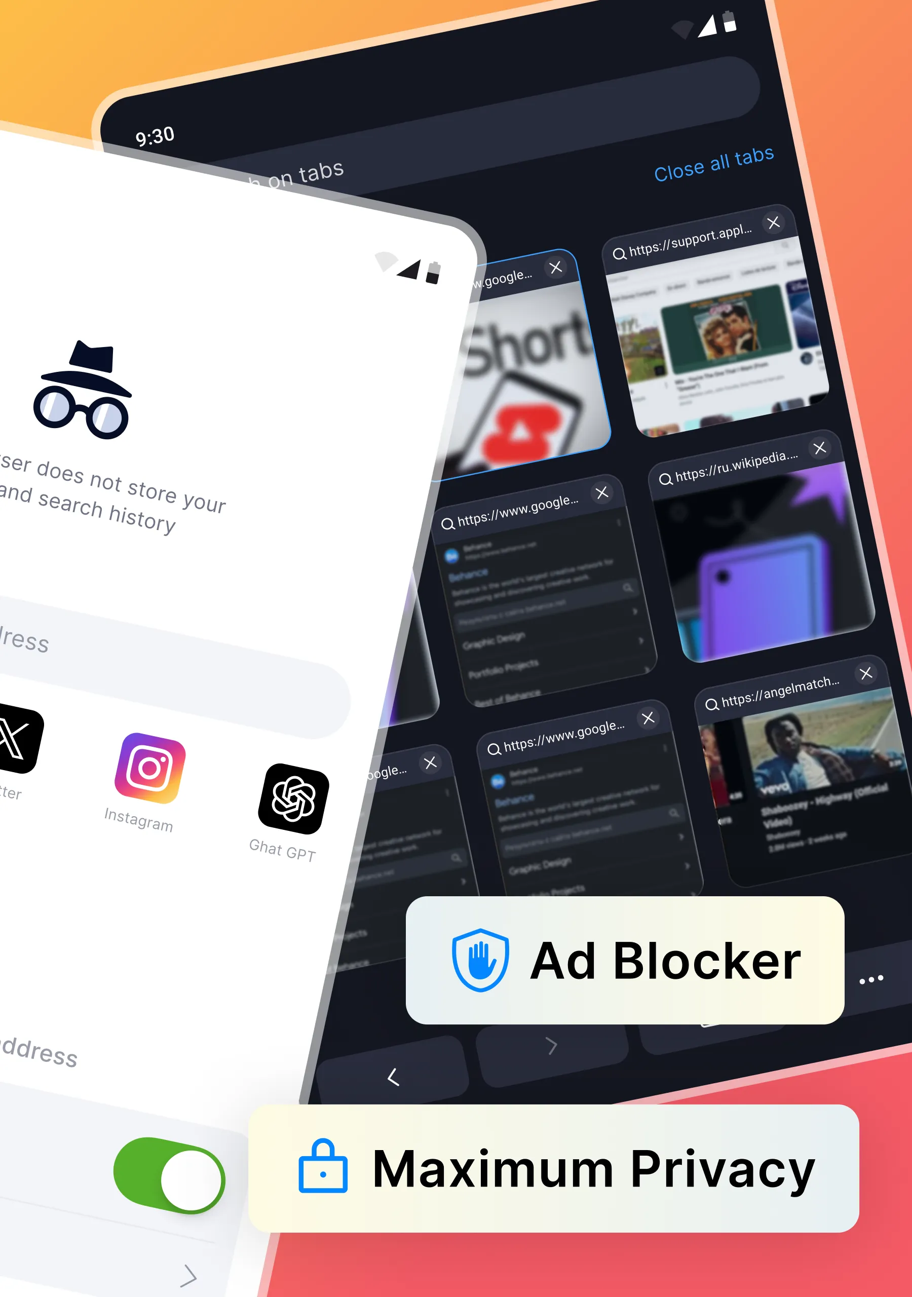 XXX Browser - No any history! | Indus Appstore | Screenshot