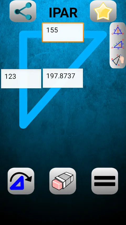 Triangle and Right Angle Calc | Indus Appstore | Screenshot