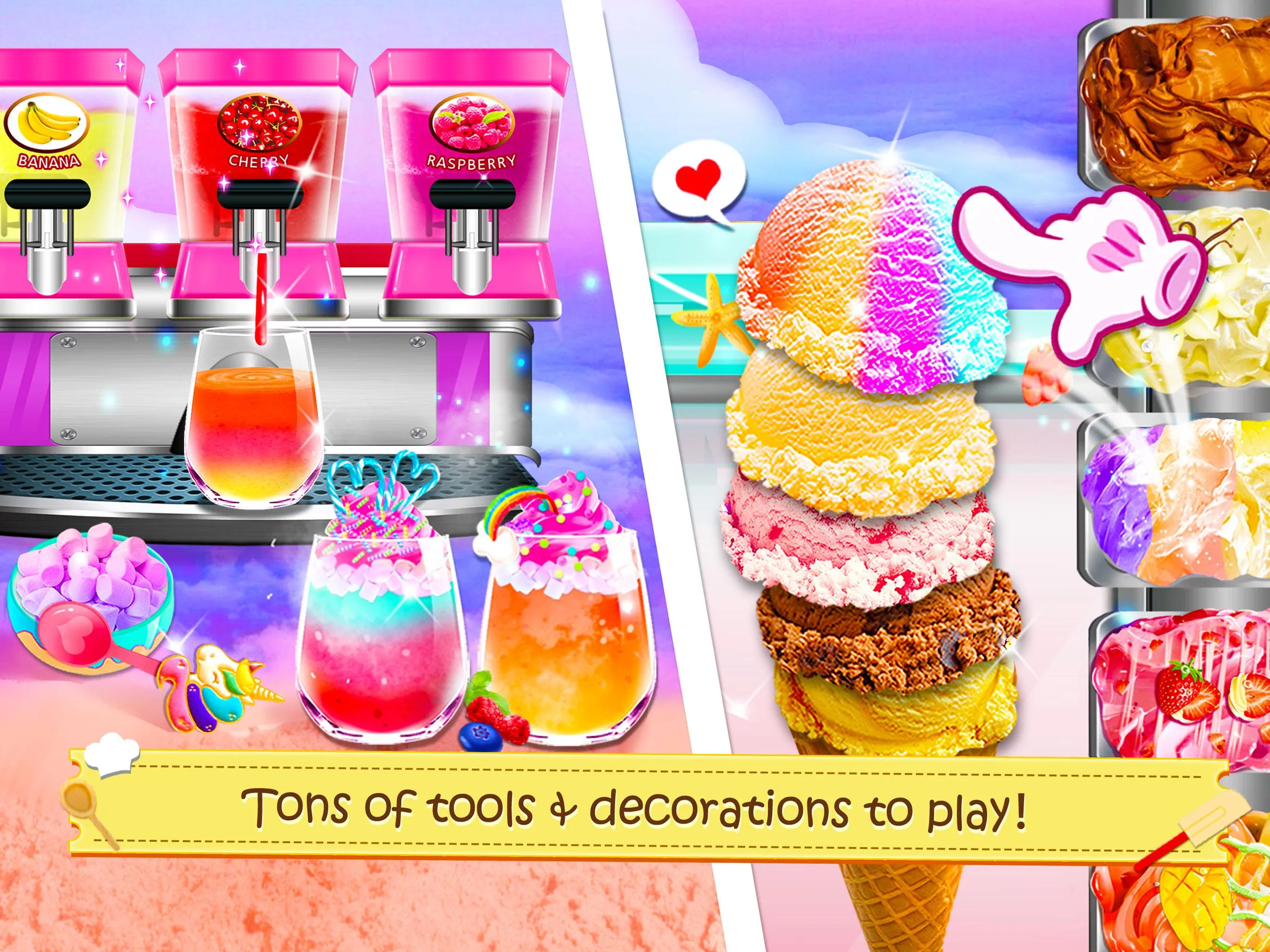 Unicorn Ice Cream Sundae - Ice | Indus Appstore | Screenshot