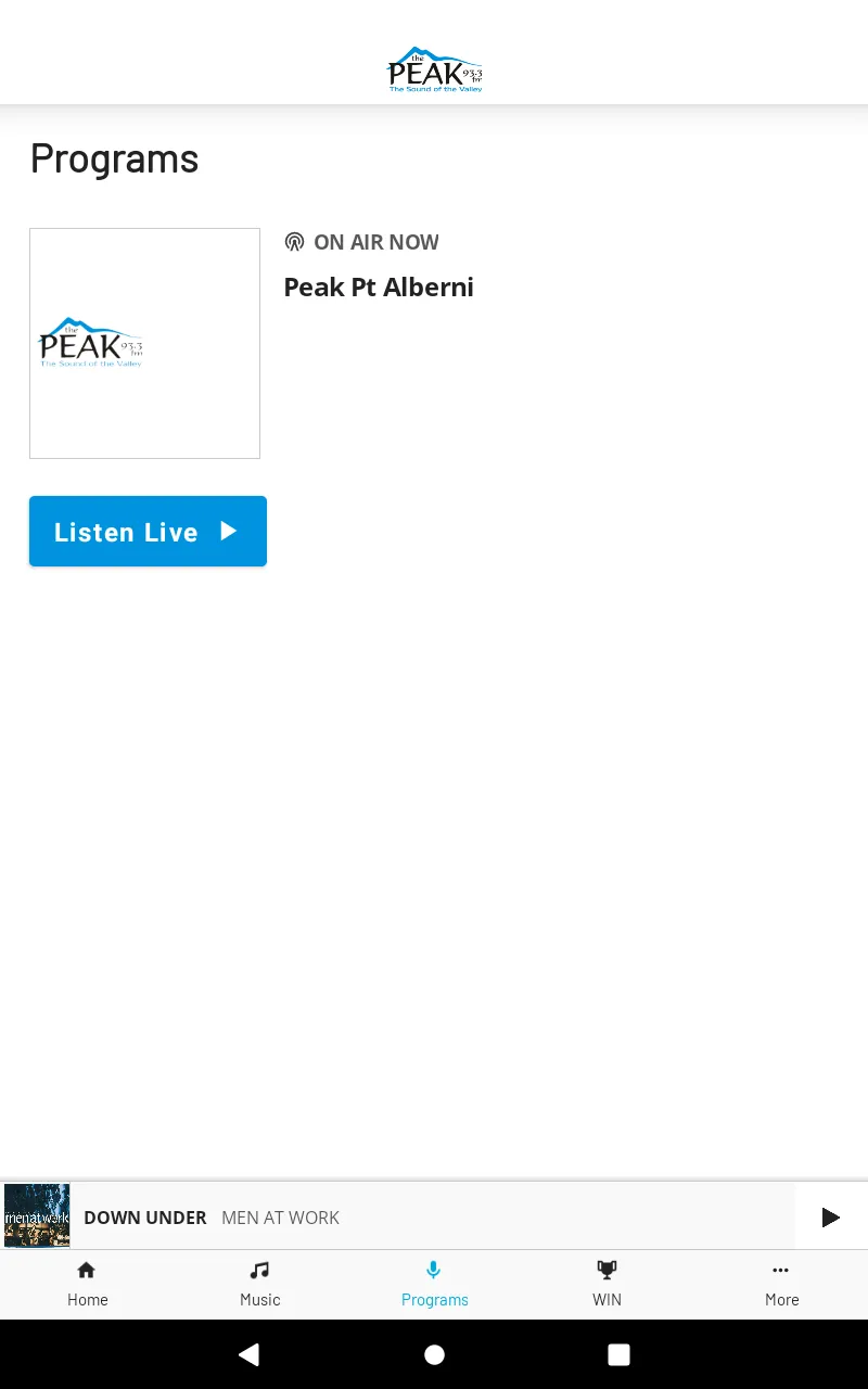 93.3 The Peak - Alberni Valley | Indus Appstore | Screenshot