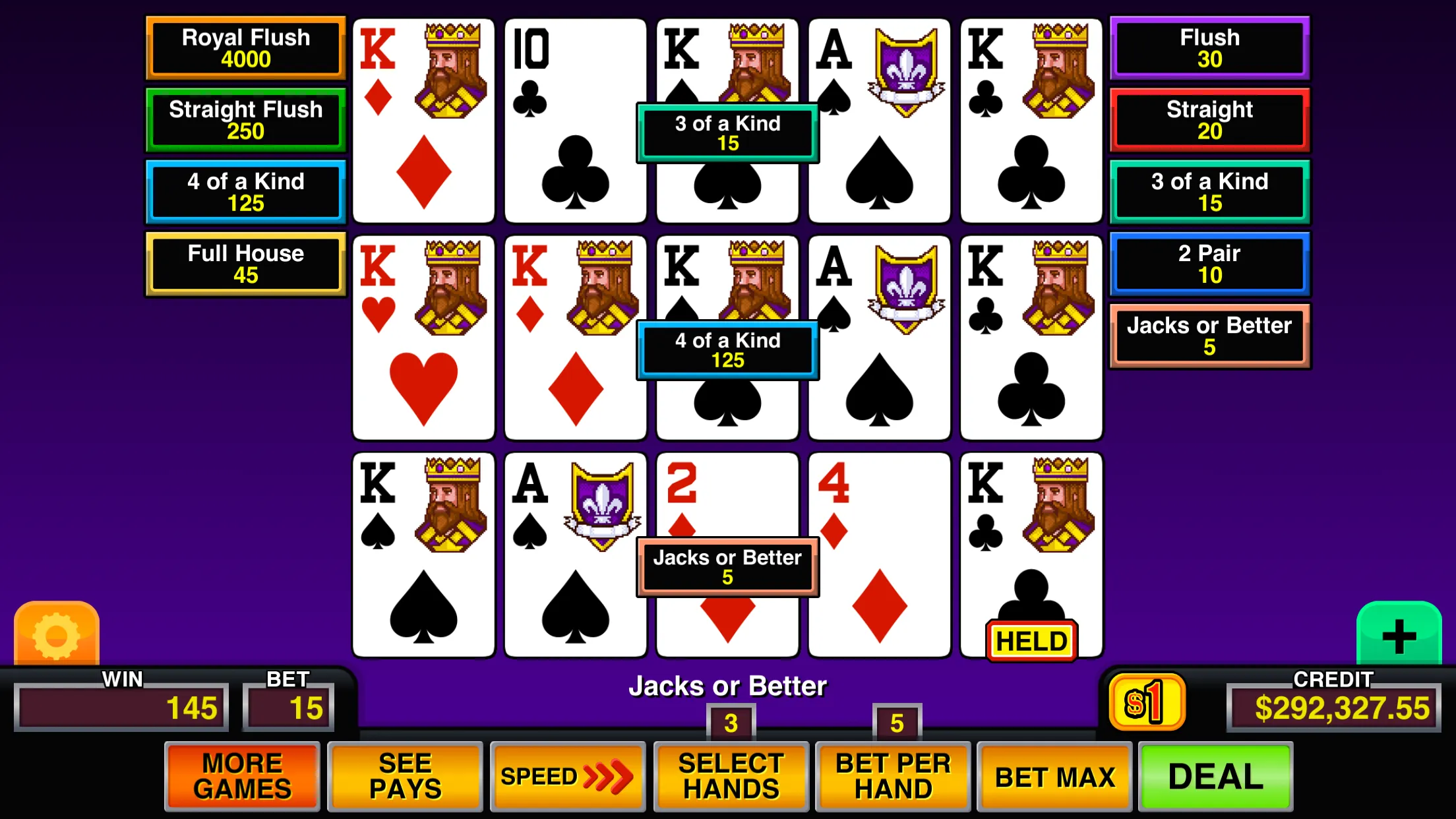 Video Poker Multi Pro Casino | Indus Appstore | Screenshot