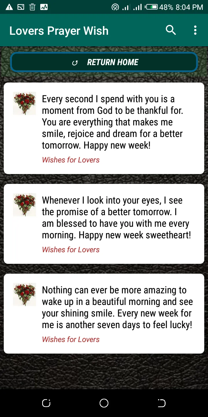 Weekly Prayer Wishes | Indus Appstore | Screenshot