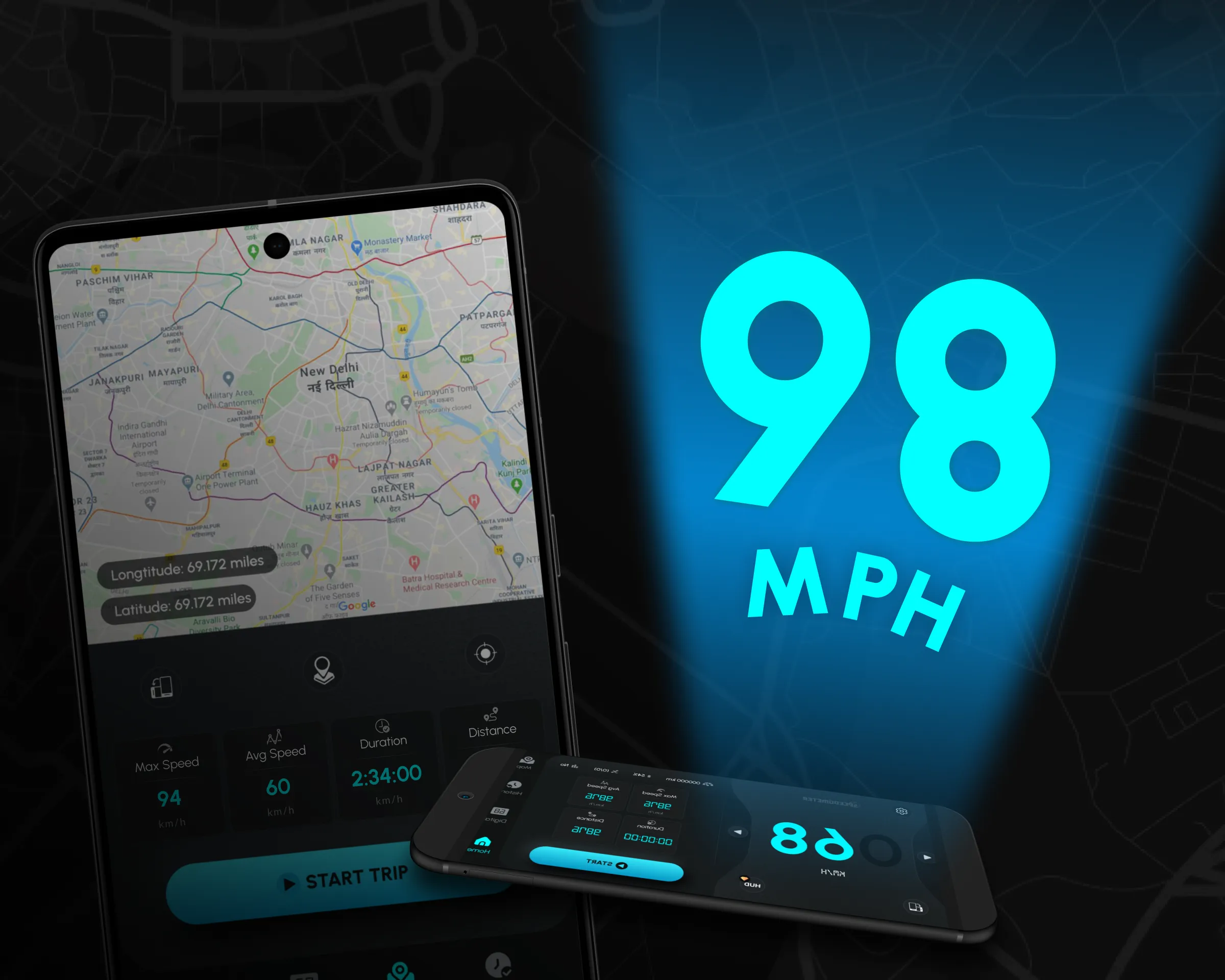 GPS Speedometer: Hud Speed | Indus Appstore | Screenshot