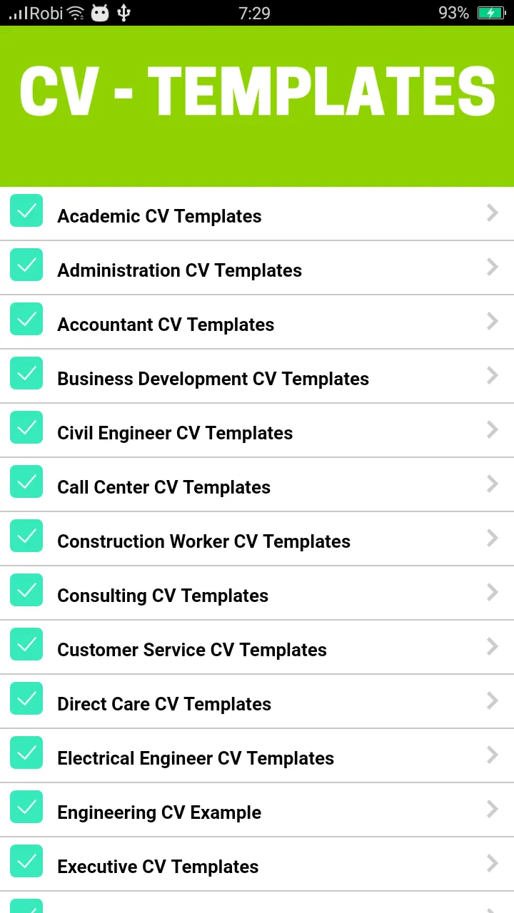 CV Templates: PDF CV Examples | Indus Appstore | Screenshot