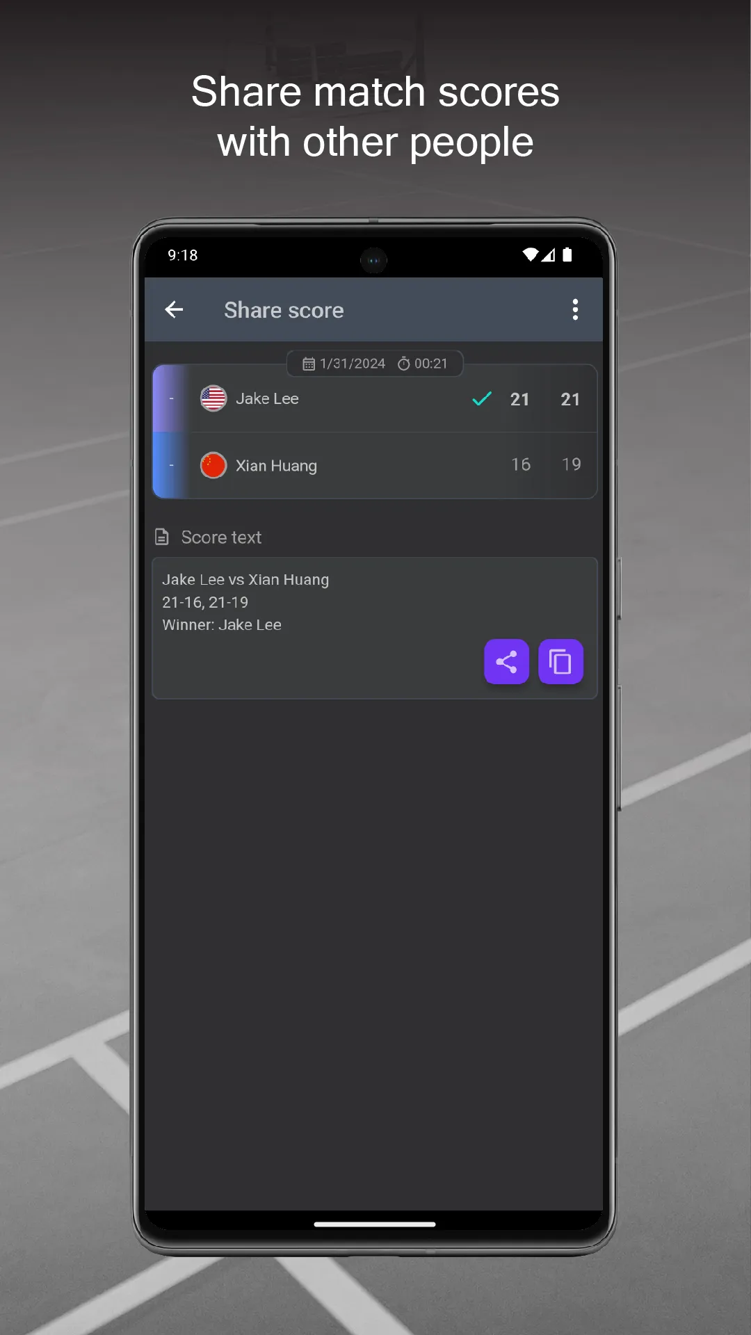 Badminton Scorer | Indus Appstore | Screenshot