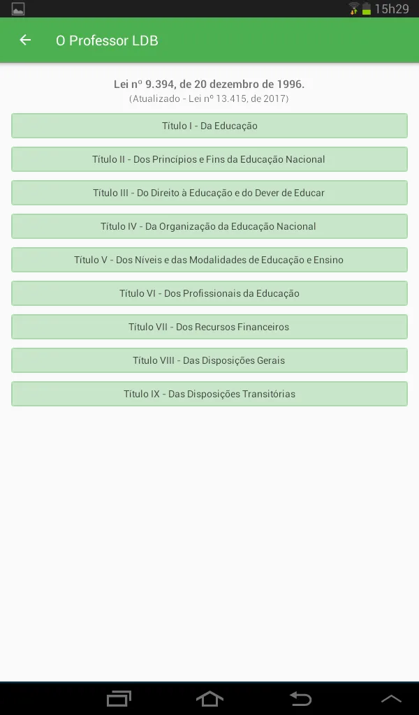 LDB 2025 - Diretrizes e Bases | Indus Appstore | Screenshot