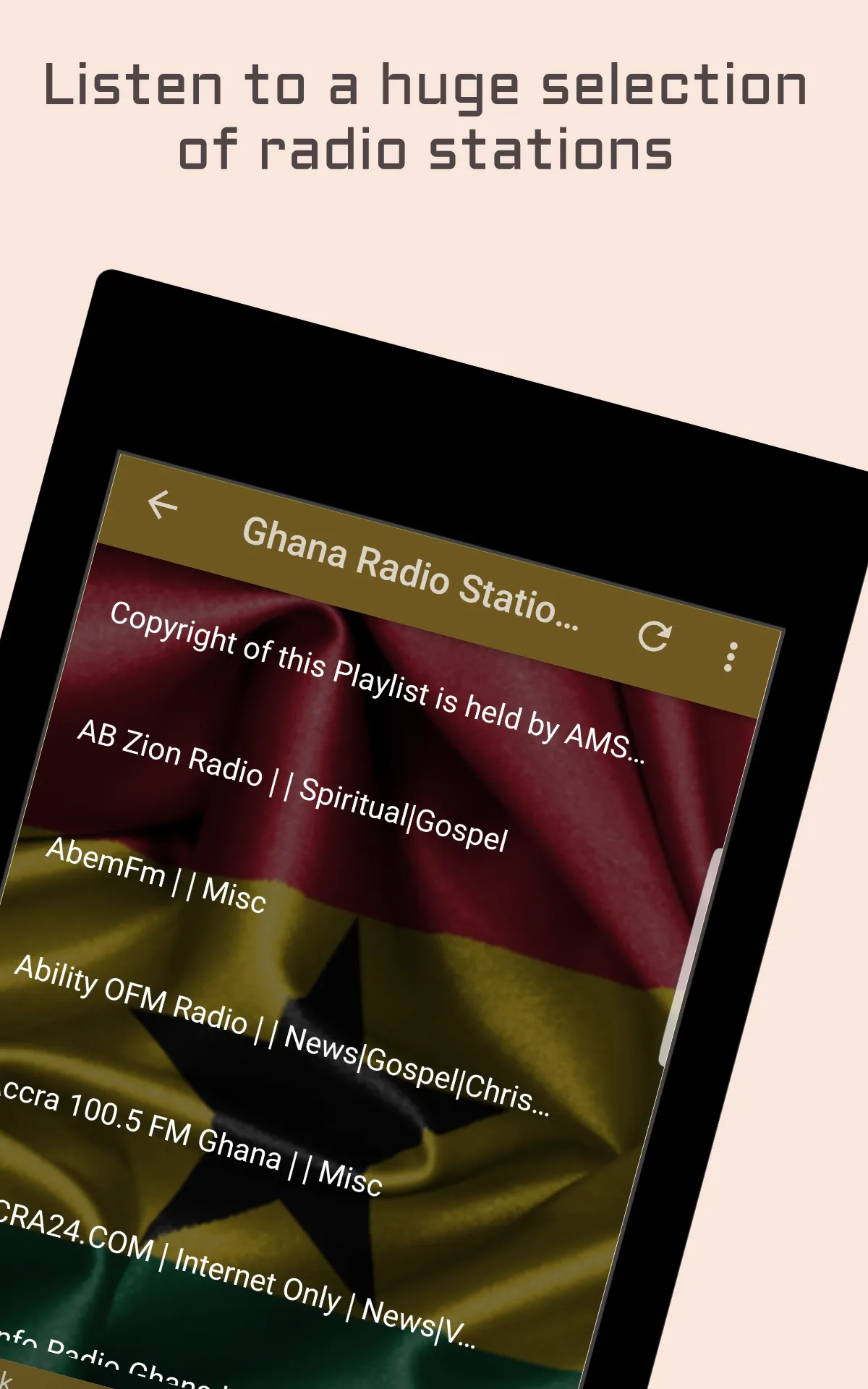 Ghana Radio Music & News | Indus Appstore | Screenshot