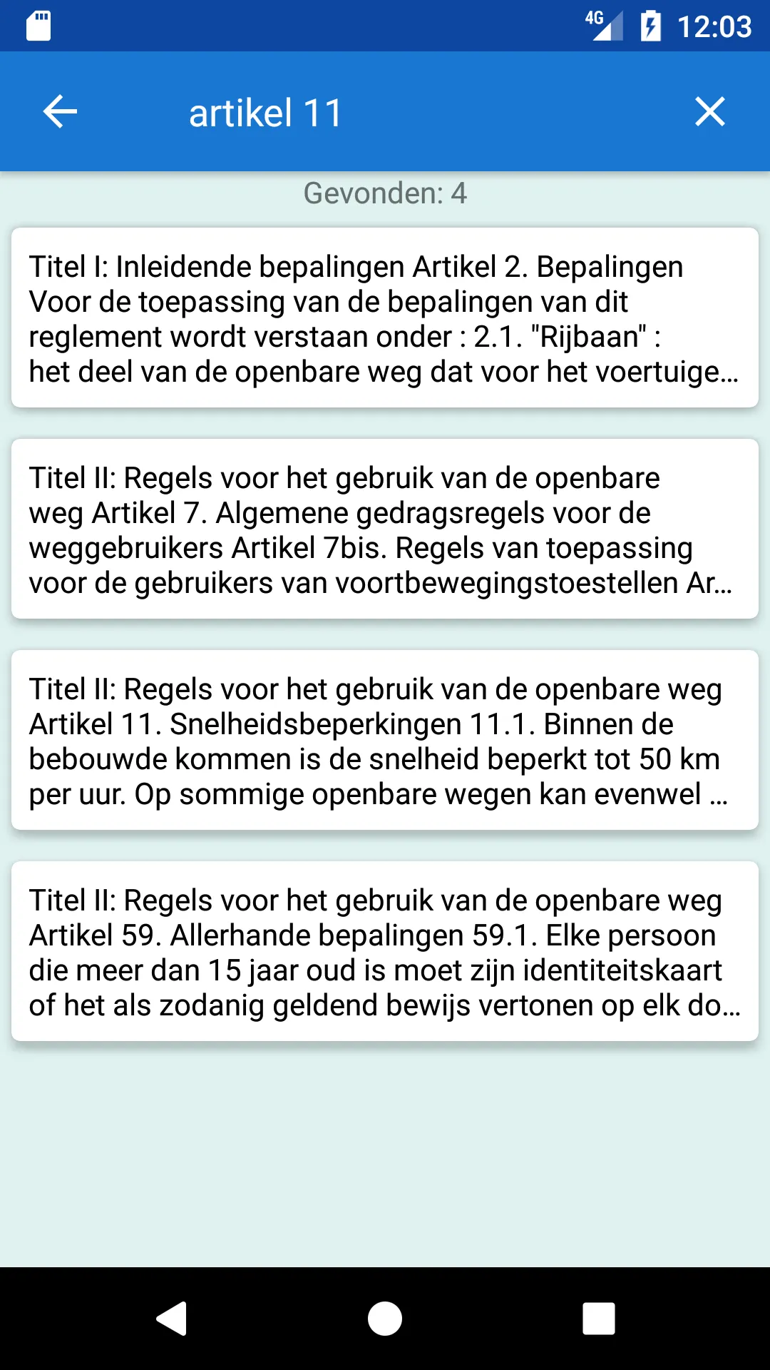 Rijbewijs theorie België | Indus Appstore | Screenshot