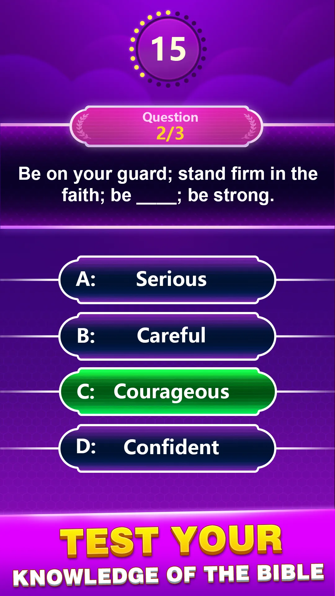 Bible Trivia - Word Quiz Game | Indus Appstore | Screenshot