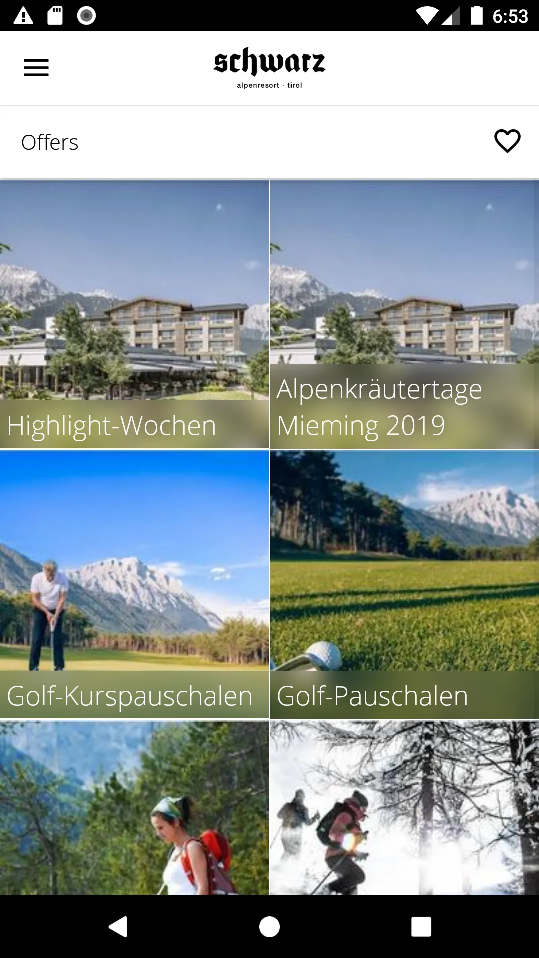 Alpenresort Schwarz | Indus Appstore | Screenshot