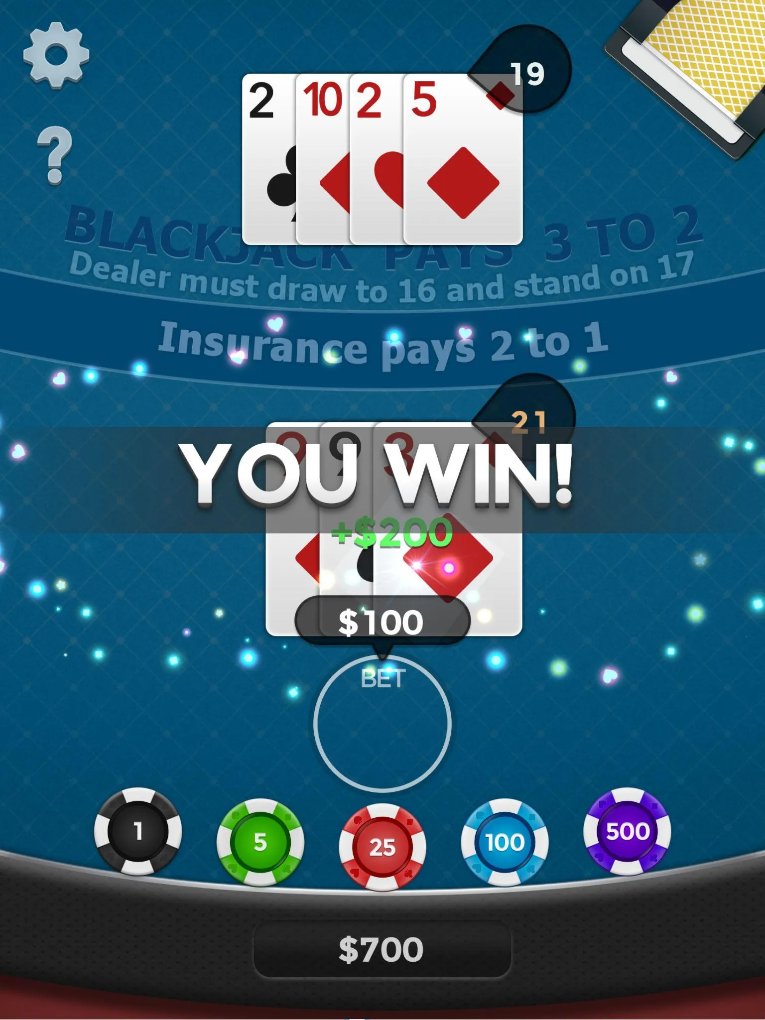 Blackjack 21 | Indus Appstore | Screenshot