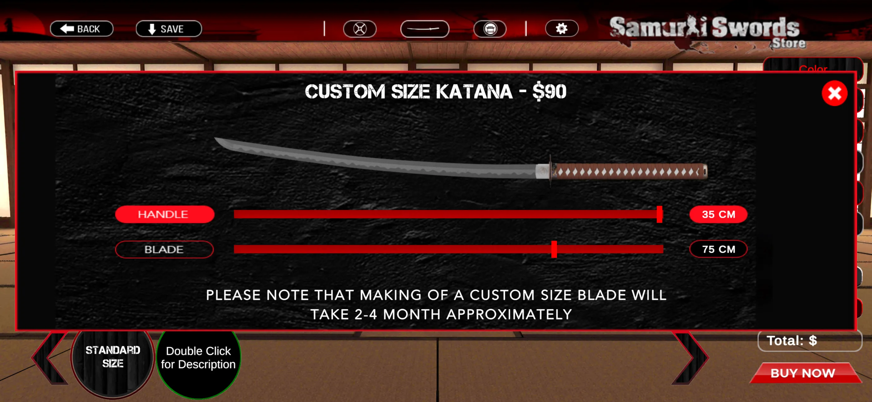 Samurai Swords Store | Indus Appstore | Screenshot