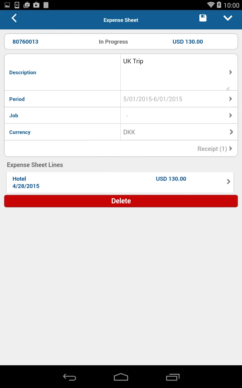 Deltek Touch for Maconomy | Indus Appstore | Screenshot