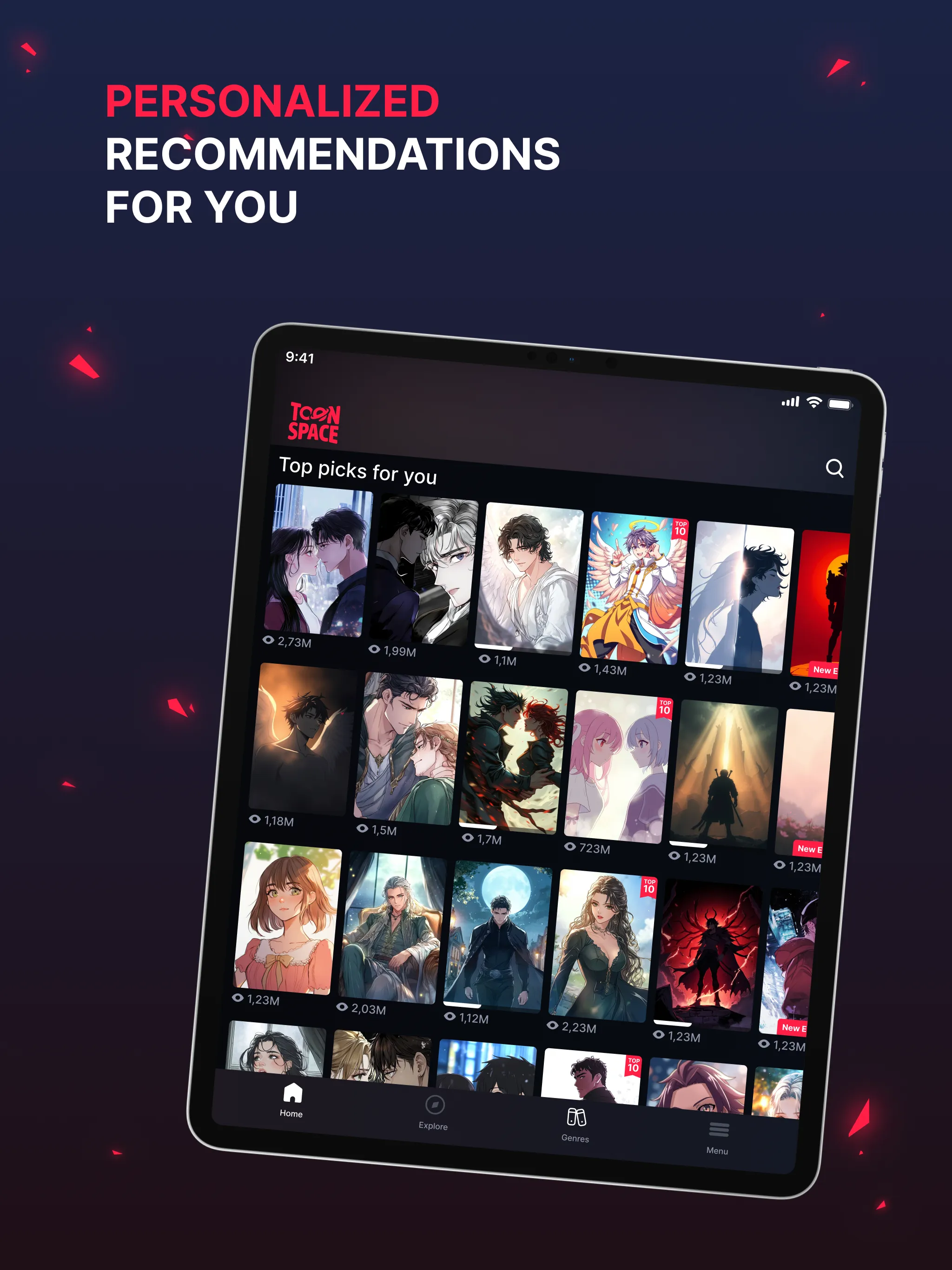 ToonSpace: Comics and Manhwa | Indus Appstore | Screenshot