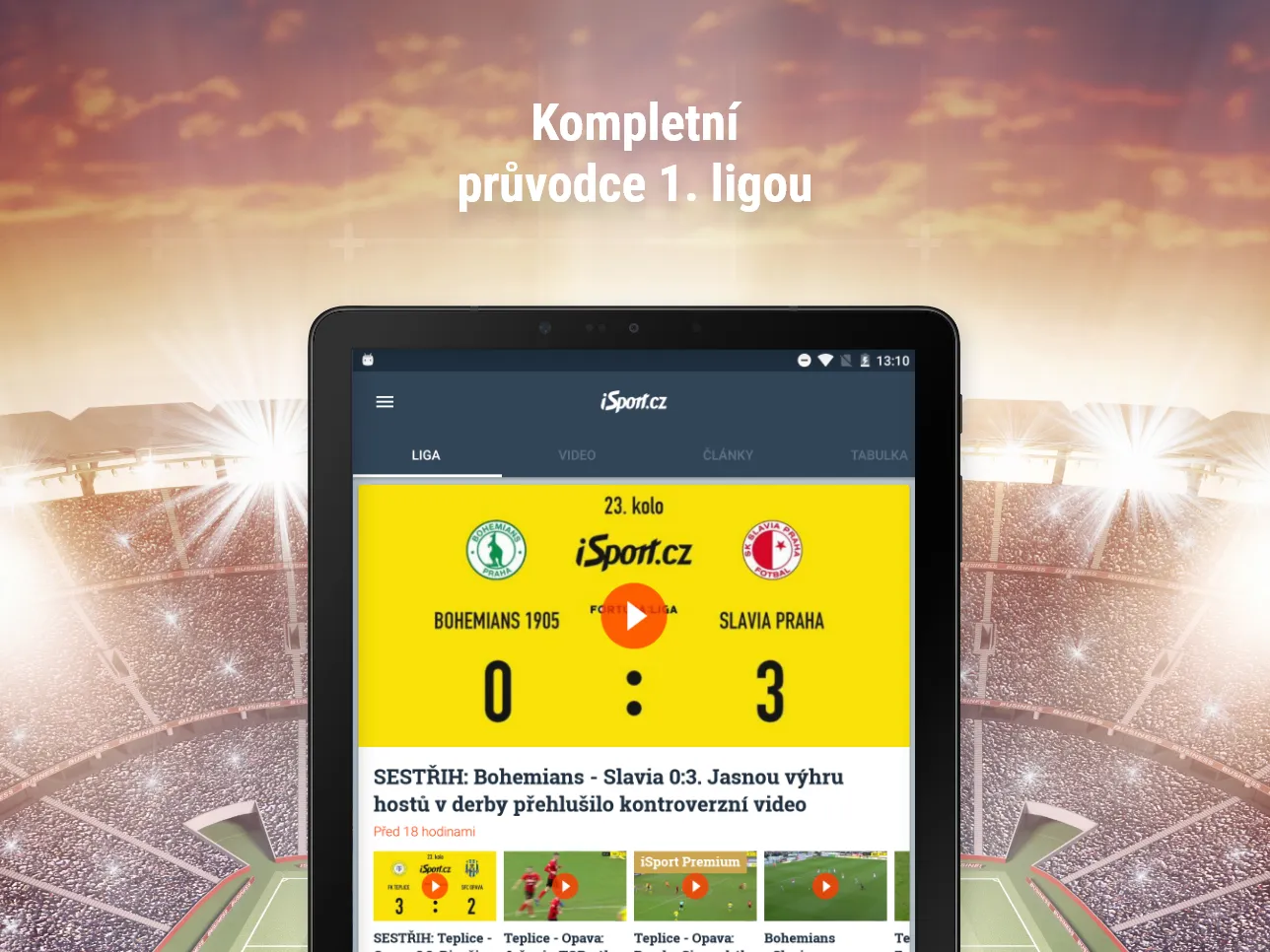 Liga živě | Indus Appstore | Screenshot