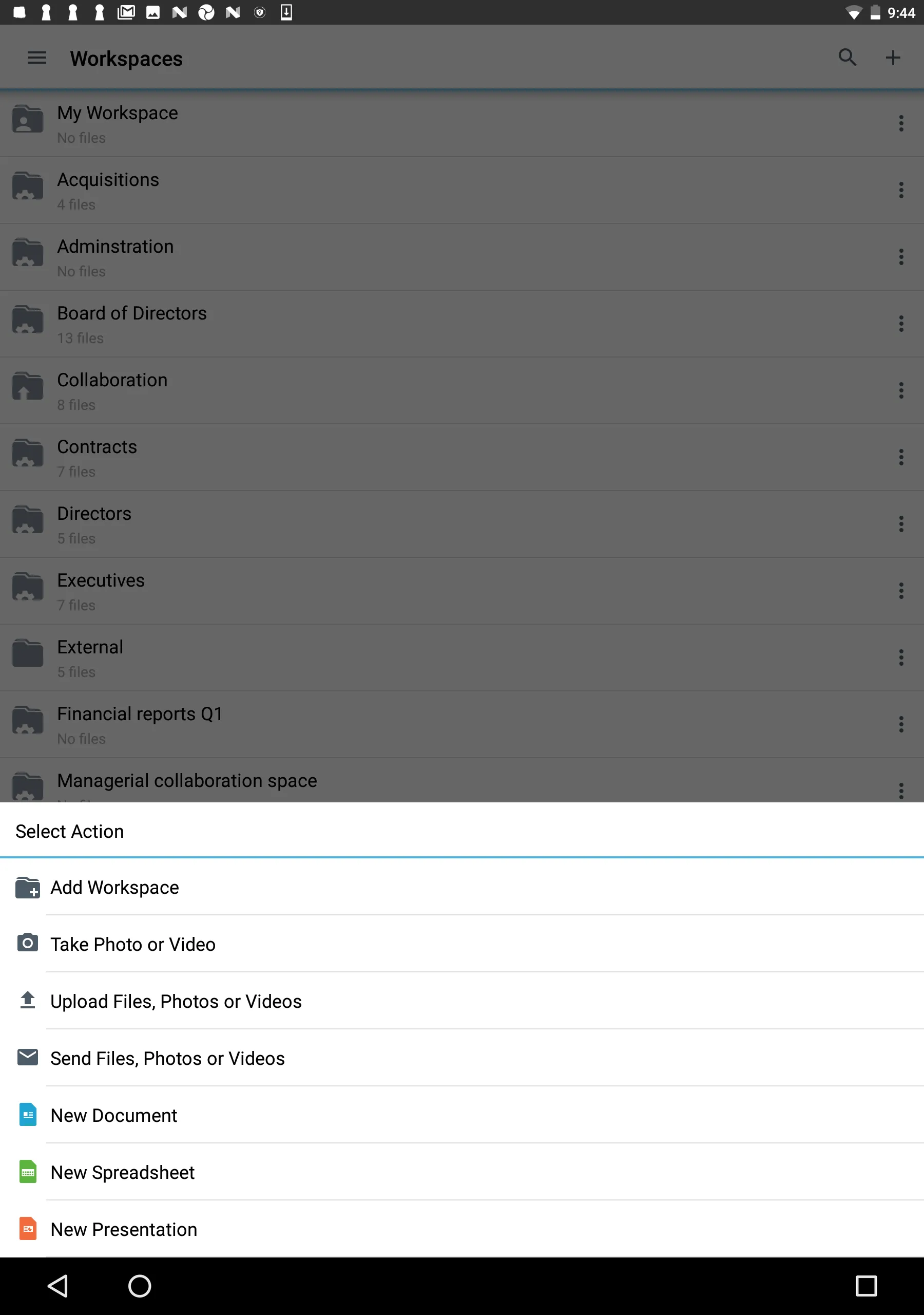 BlackBerry Workspaces | Indus Appstore | Screenshot