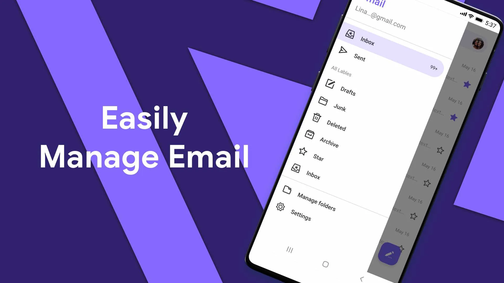 Email Lite - Smart Mail | Indus Appstore | Screenshot