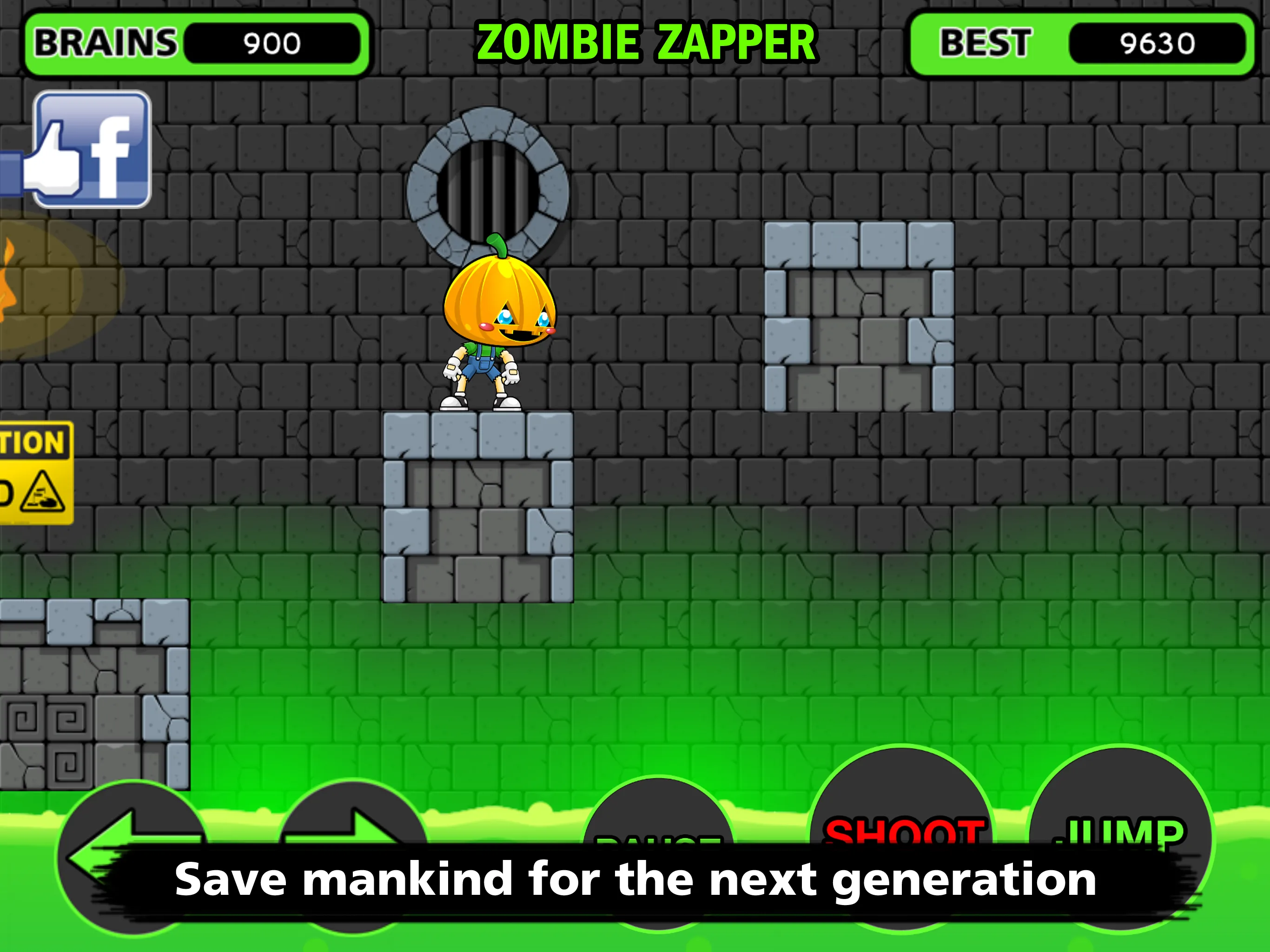 Zombie Zapper  The Brain Drain | Indus Appstore | Screenshot