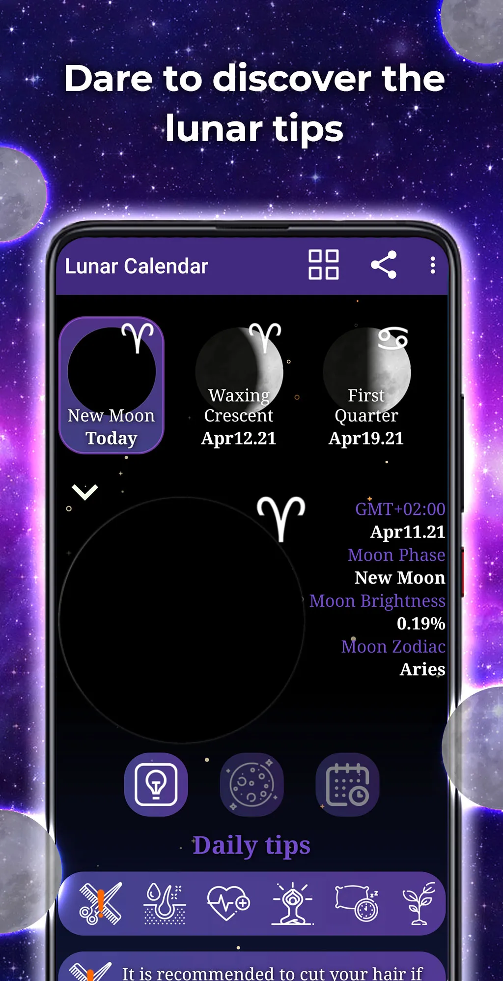 Moon Calendar - Horoscope | Indus Appstore | Screenshot