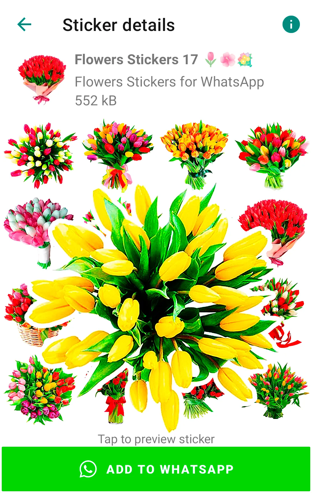 Flowers Stickers for WhatsApp | Indus Appstore | Screenshot