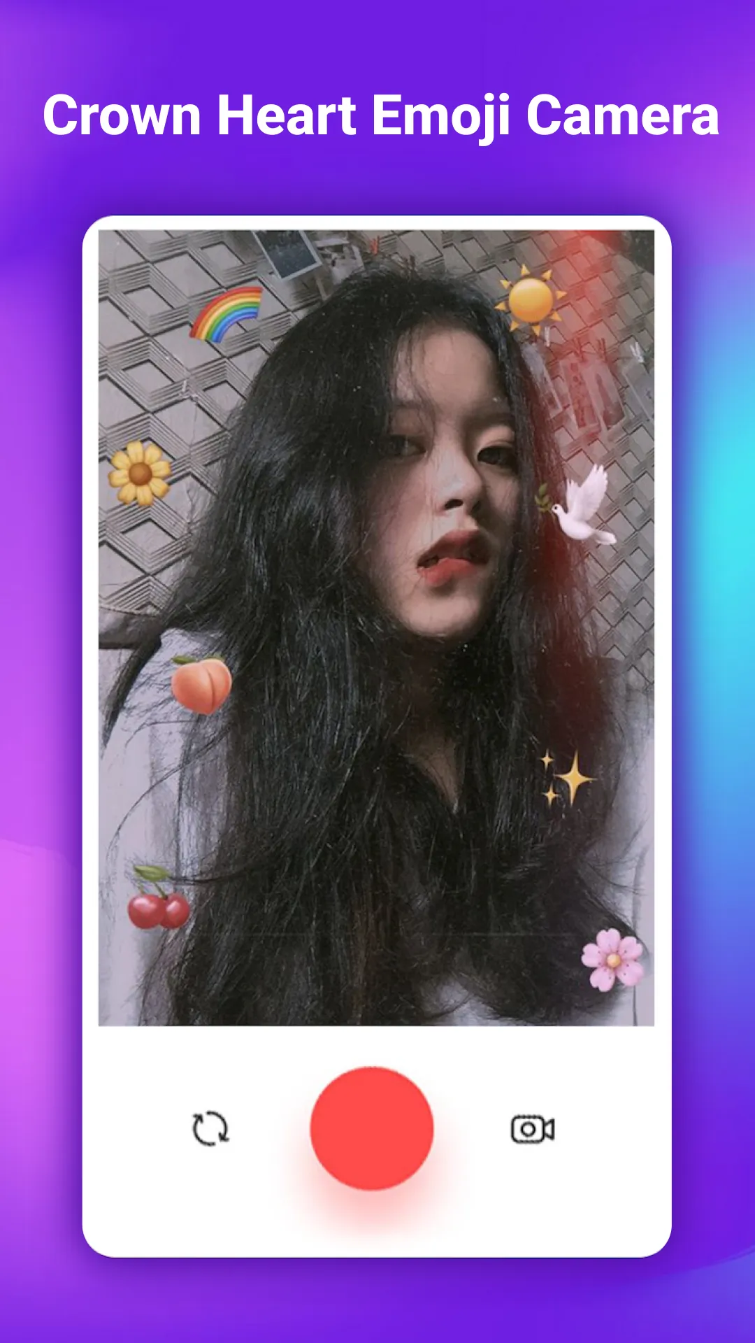 Crown Heart Emoji Camera | Indus Appstore | Screenshot
