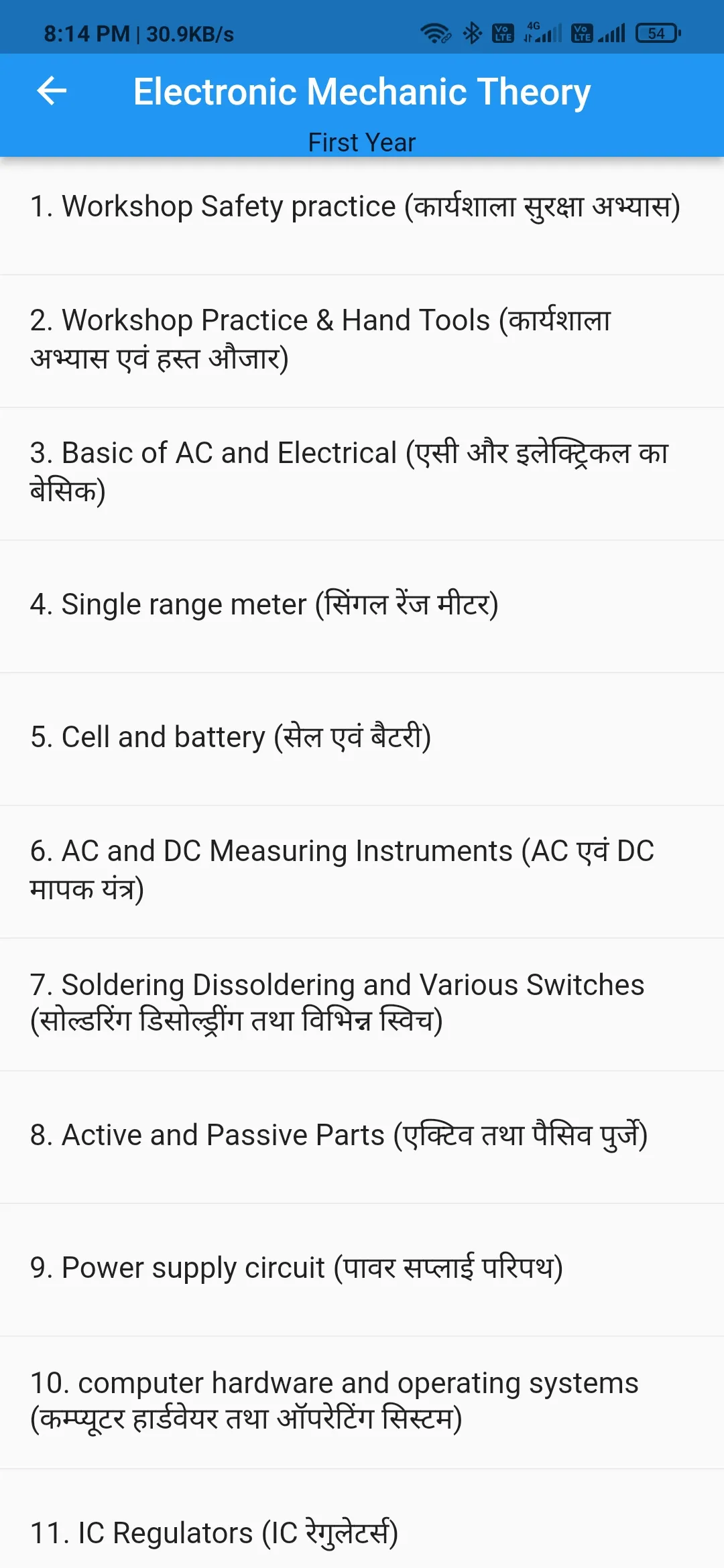 ITI Electronic Mechanic Mcq | Indus Appstore | Screenshot