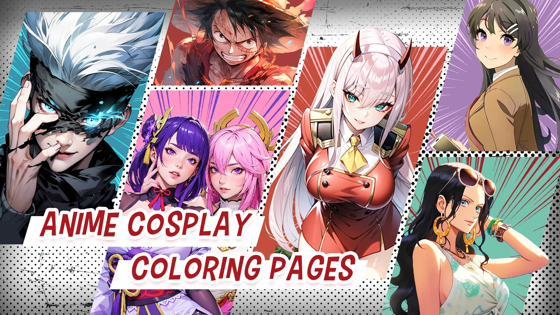 Anime Cosplay Coloring Pages | Indus Appstore | Screenshot