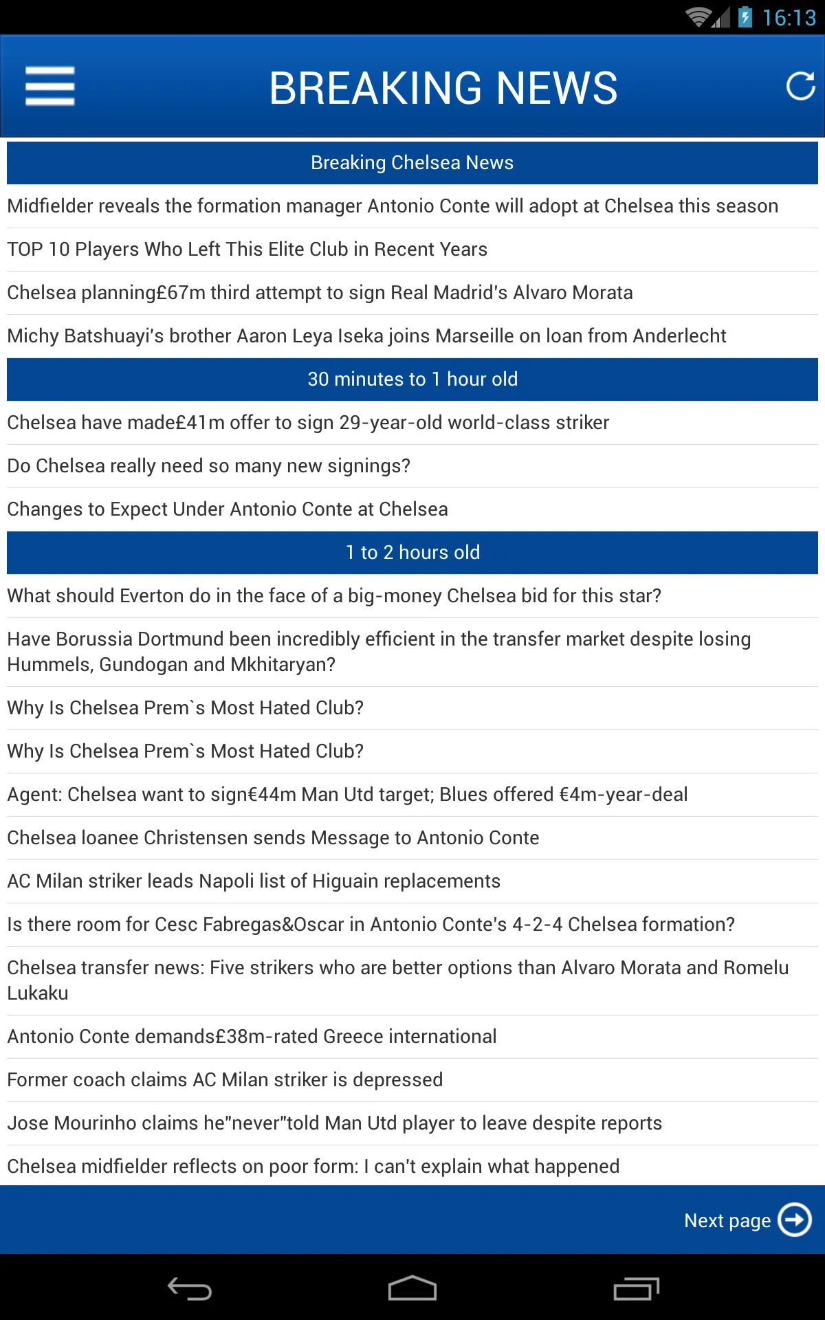 Latest News for Chelsea | Indus Appstore | Screenshot