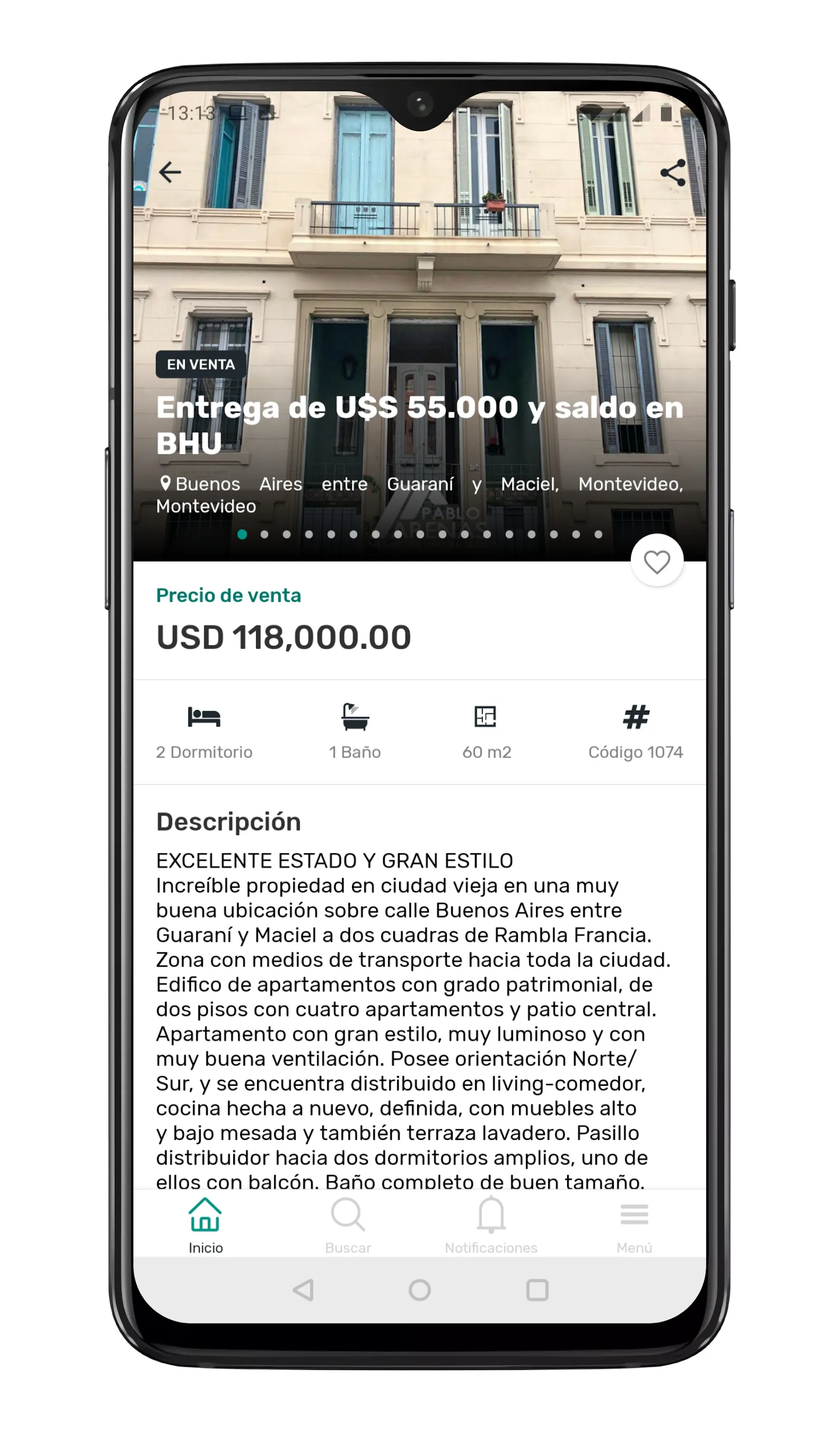 Inmobiliaria Pablo Arenas | Indus Appstore | Screenshot