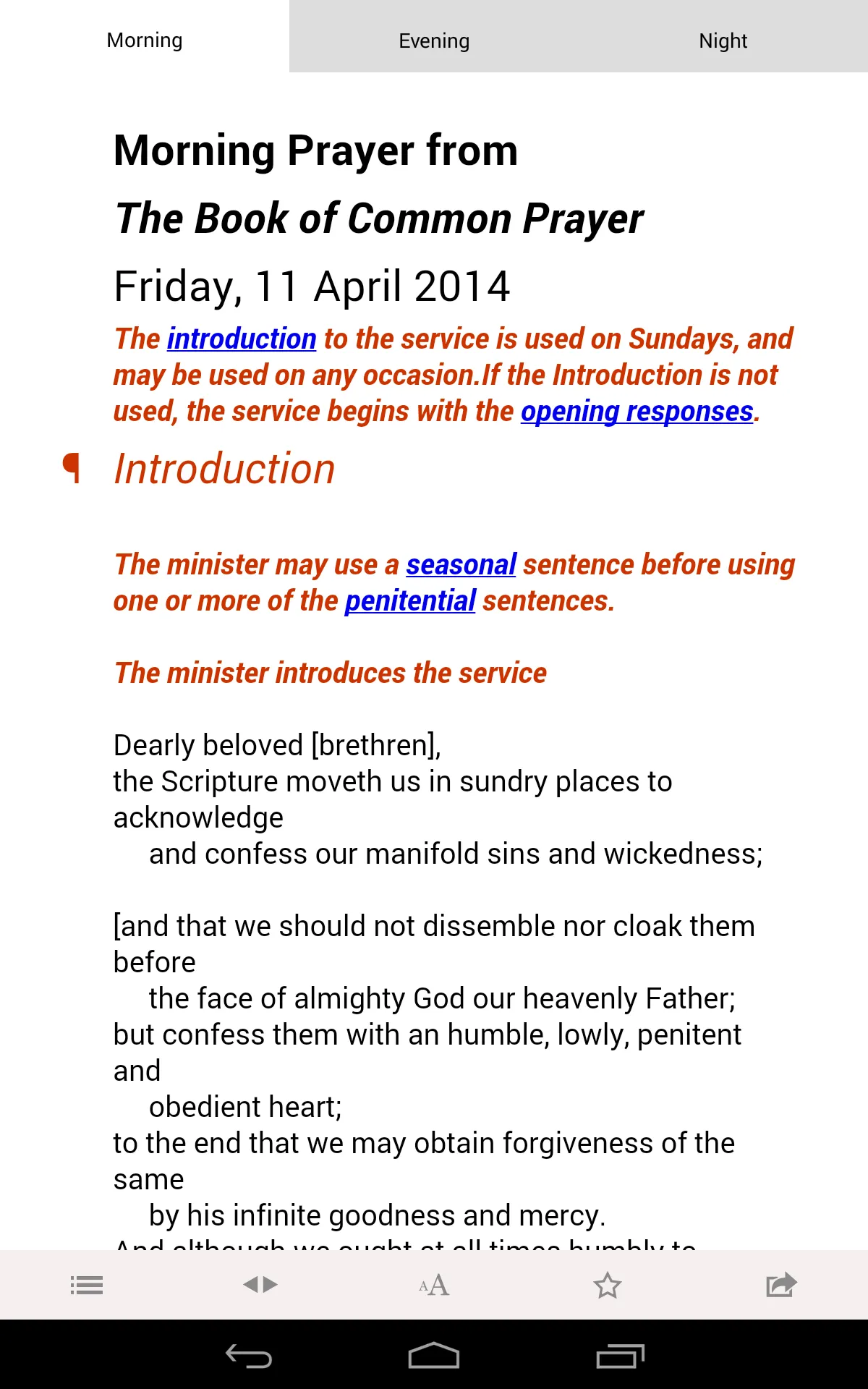 Daily Prayer: from the CofE | Indus Appstore | Screenshot