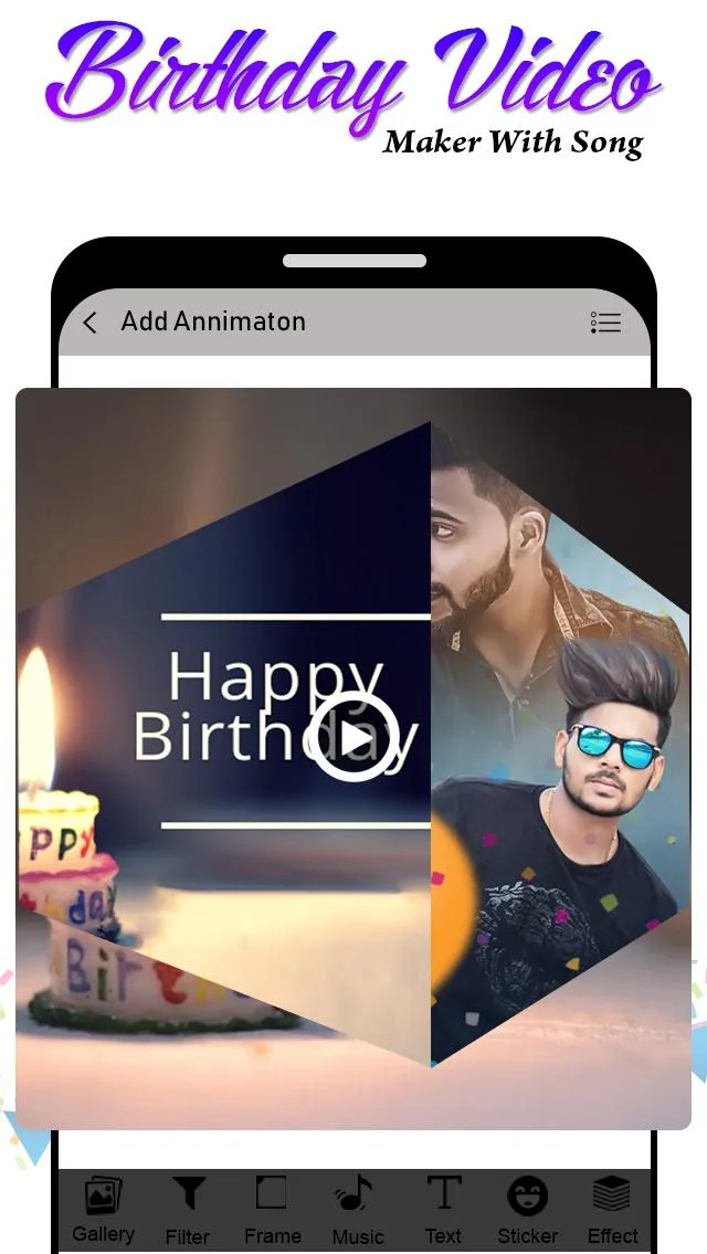 Birthday Video Maker with Song | Indus Appstore | Screenshot